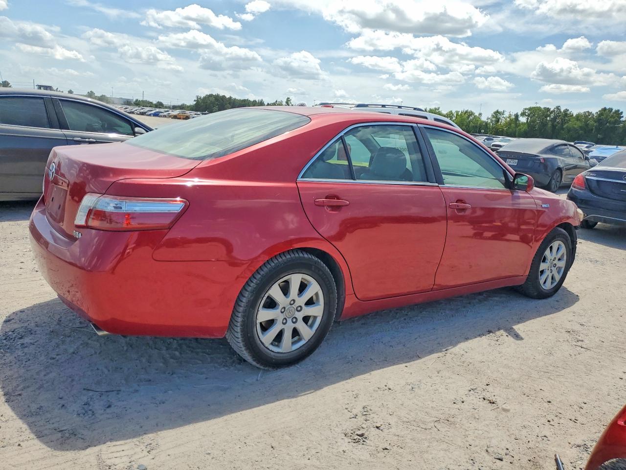 2007 Toyota Camry Hybrid Красный vin: JTNBB46K673033348
