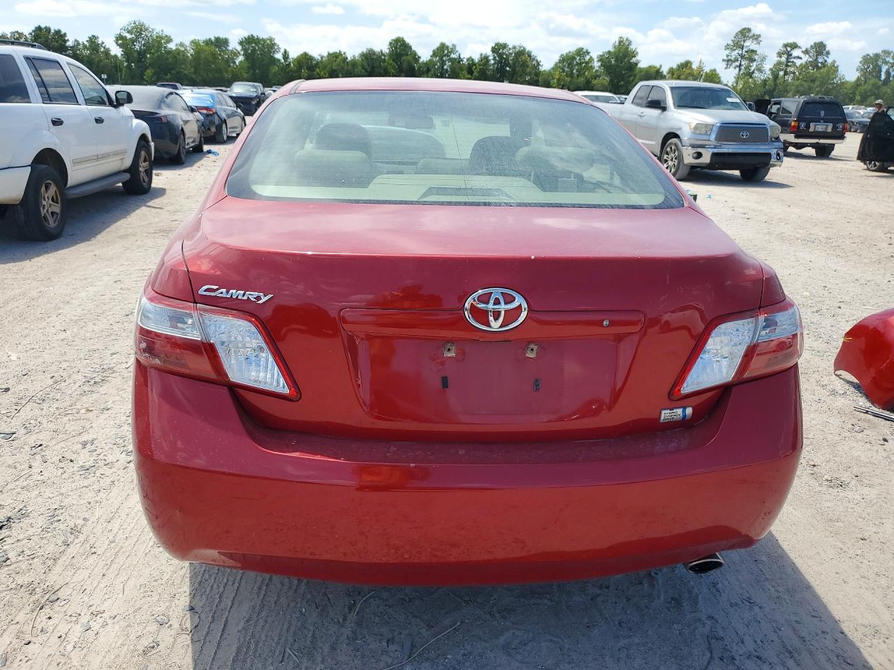 2007 Toyota Camry Hybrid Красный vin: JTNBB46K673033348