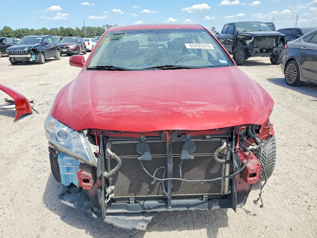 2007 Toyota Camry Hybrid Красный vin: JTNBB46K673033348