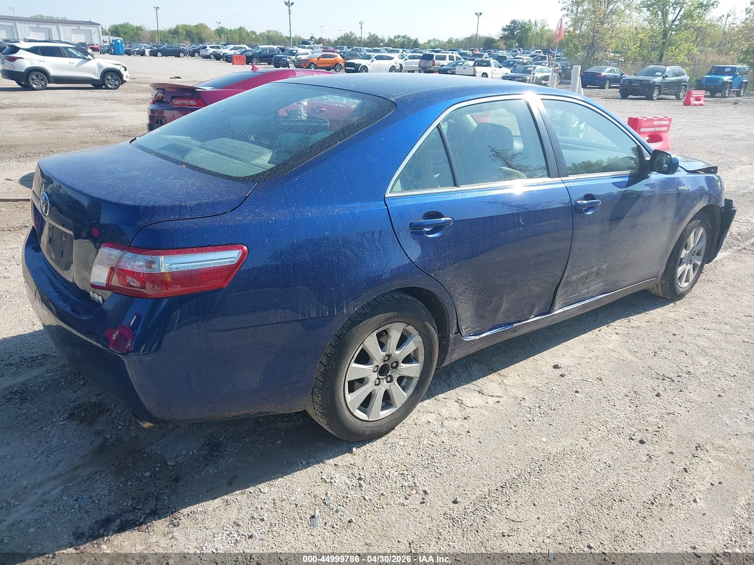 2008 Toyota Camry Hybrid   Blue vin: JTNBB46K683047252