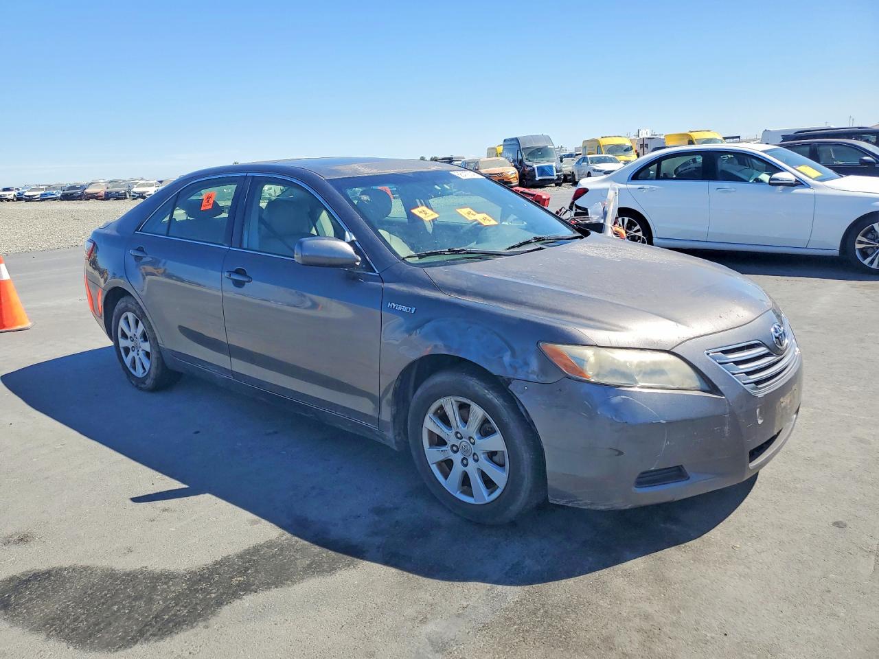 2007 Toyota Camry Hybrid Gray vin: JTNBB46K773002545