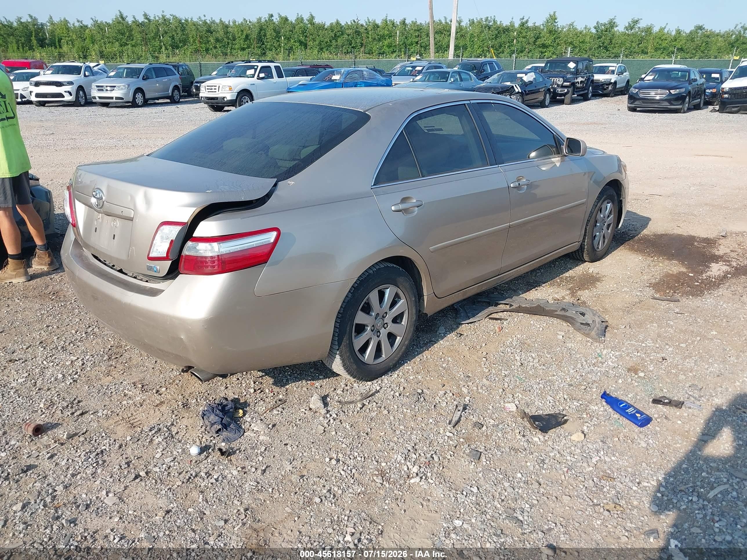 2007 Toyota Camry Hybrid   Tan vin: JTNBB46K773029602