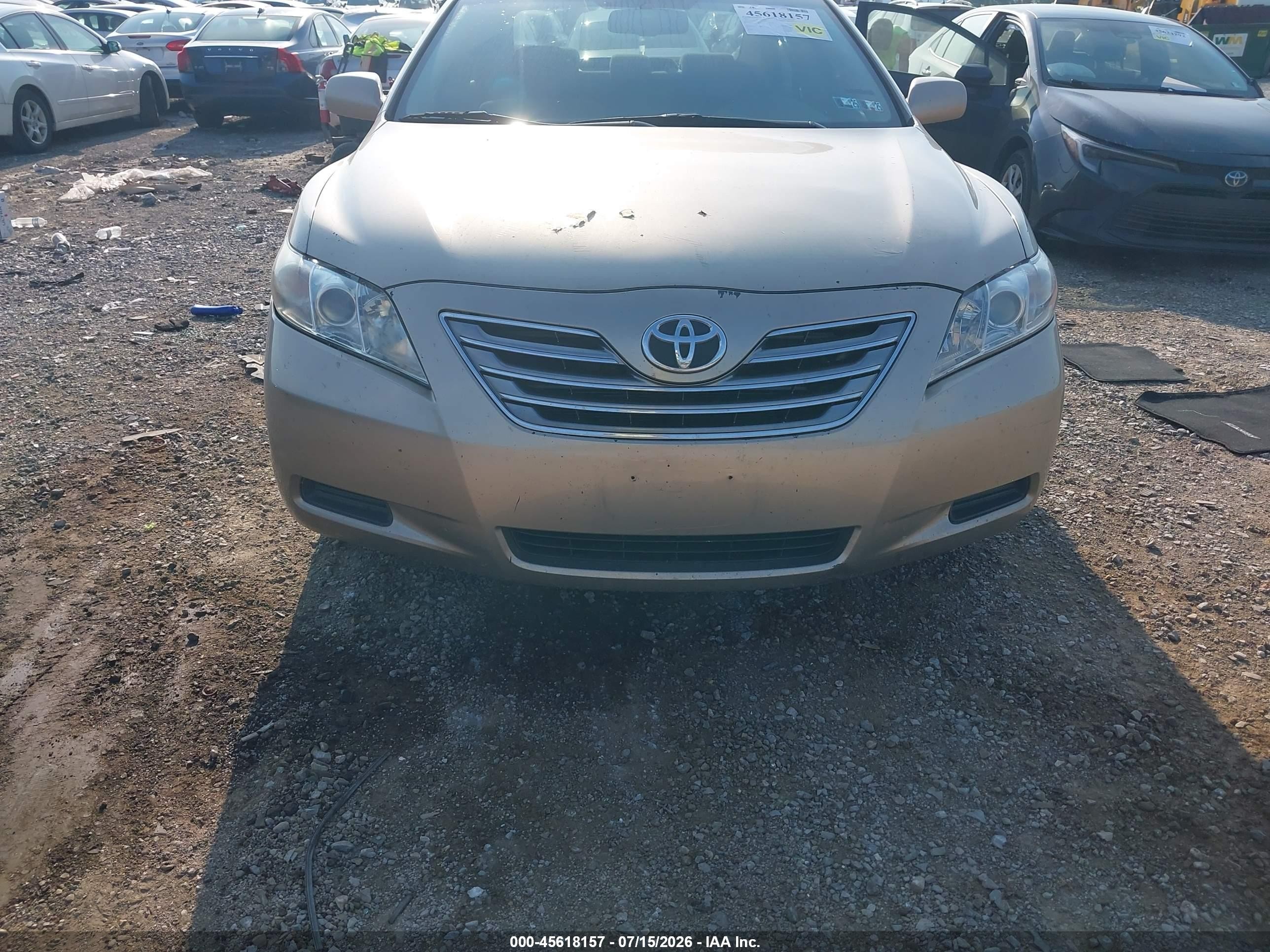 2007 Toyota Camry Hybrid   Tan vin: JTNBB46K773029602