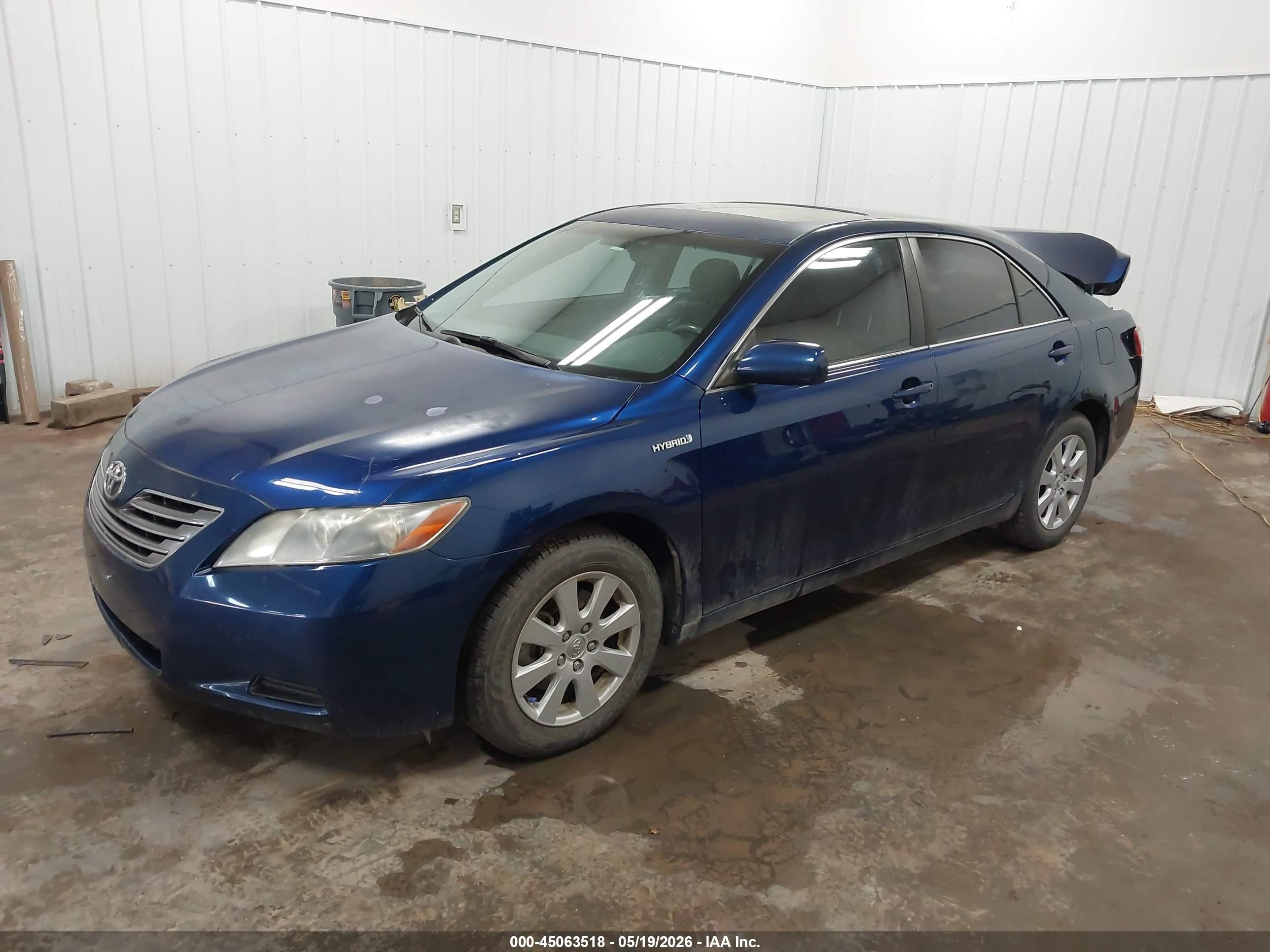 2007 Toyota Camry Hybrid   Синий vin: JTNBB46K773032192
