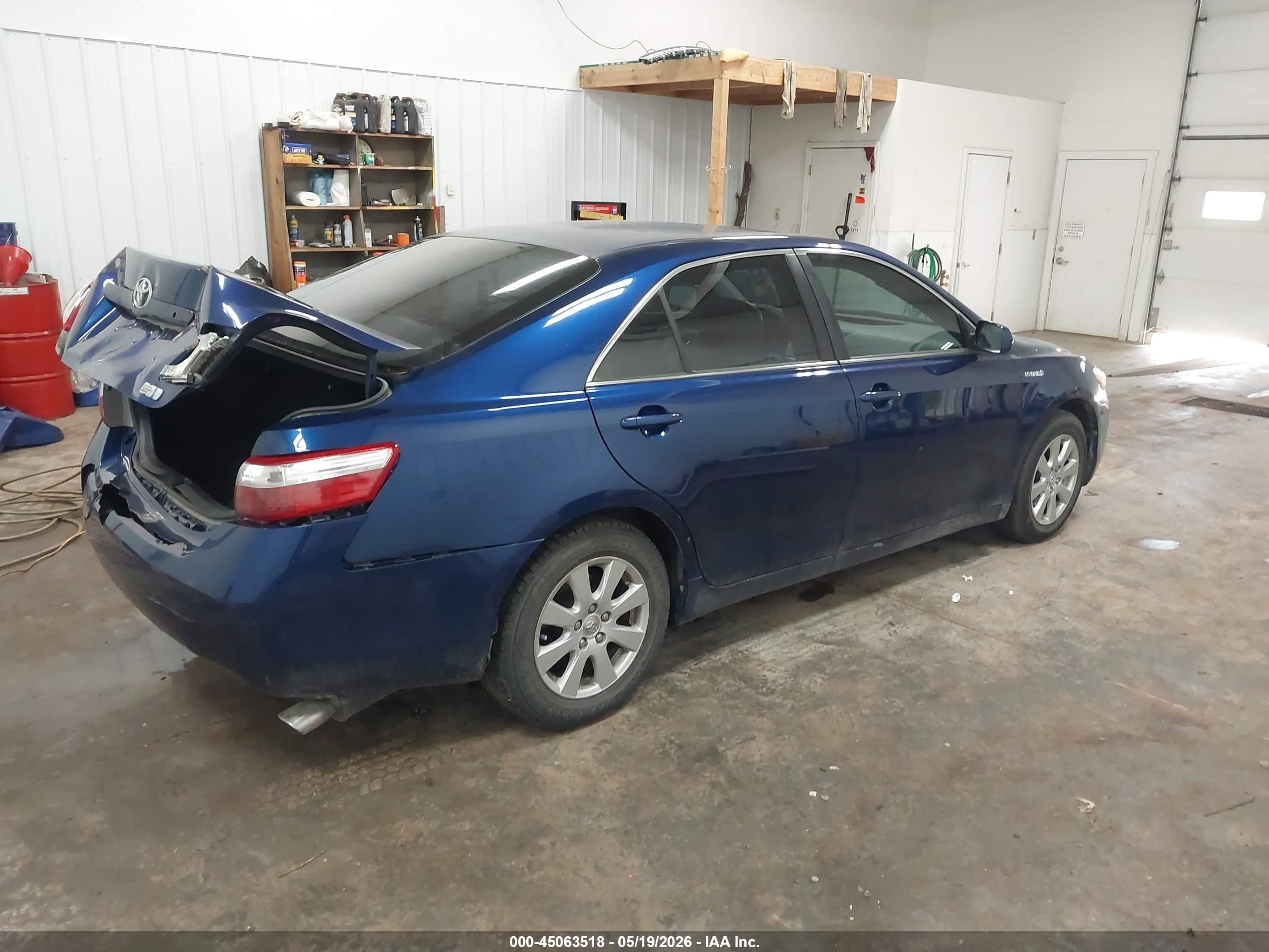 2007 Toyota Camry Hybrid   Синий vin: JTNBB46K773032192