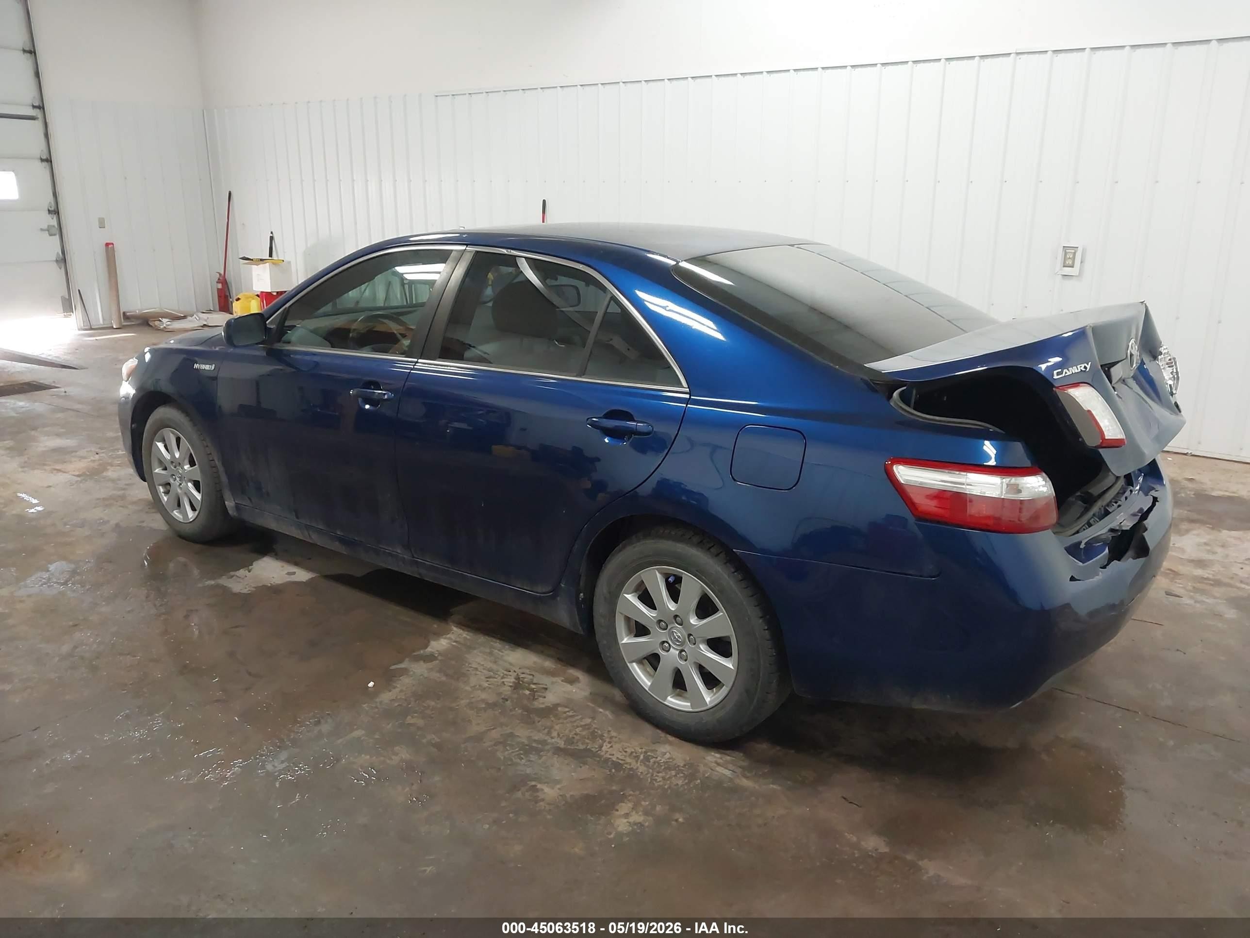2007 Toyota Camry Hybrid   Синий vin: JTNBB46K773032192