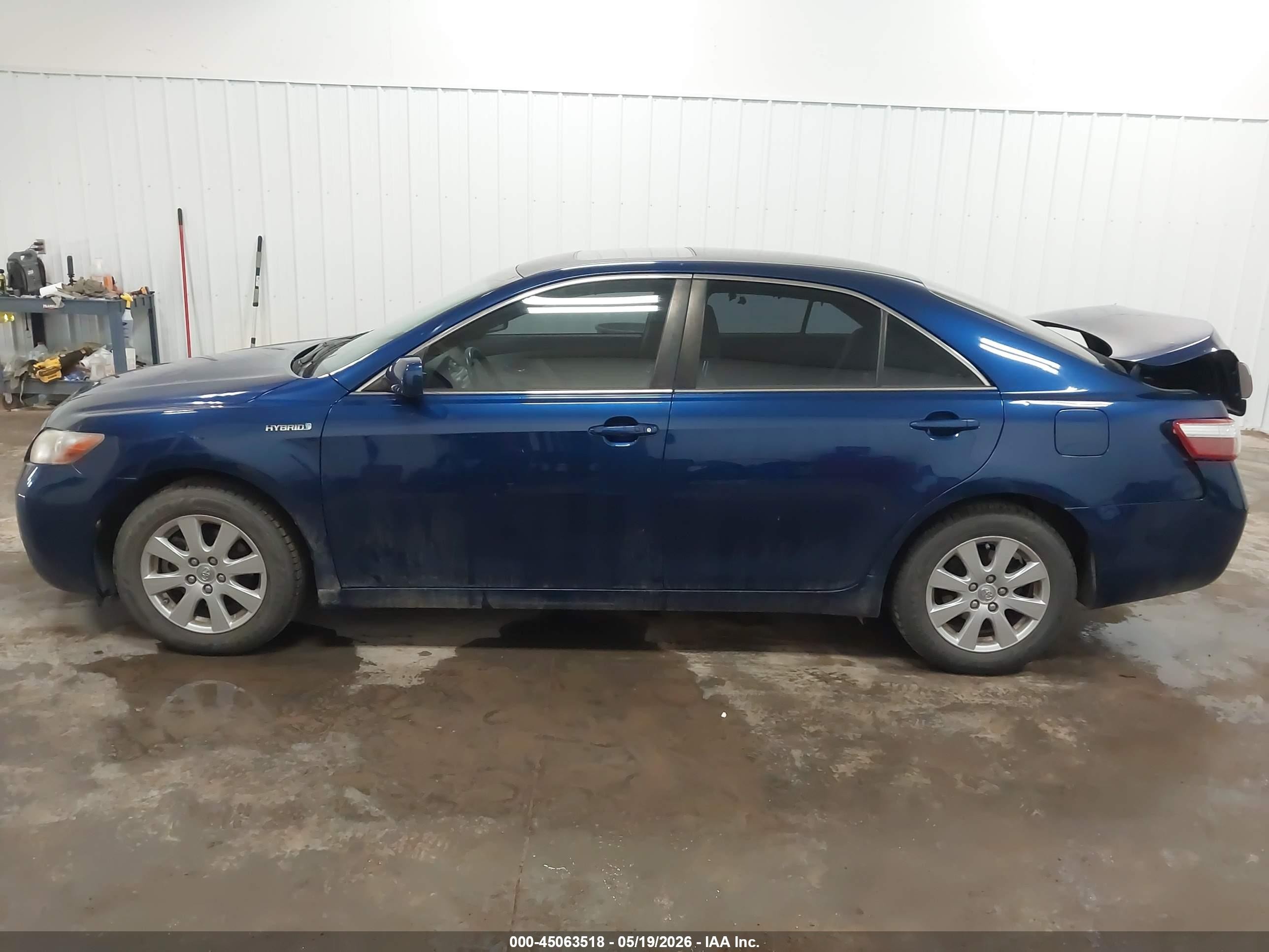 2007 Toyota Camry Hybrid   Синий vin: JTNBB46K773032192