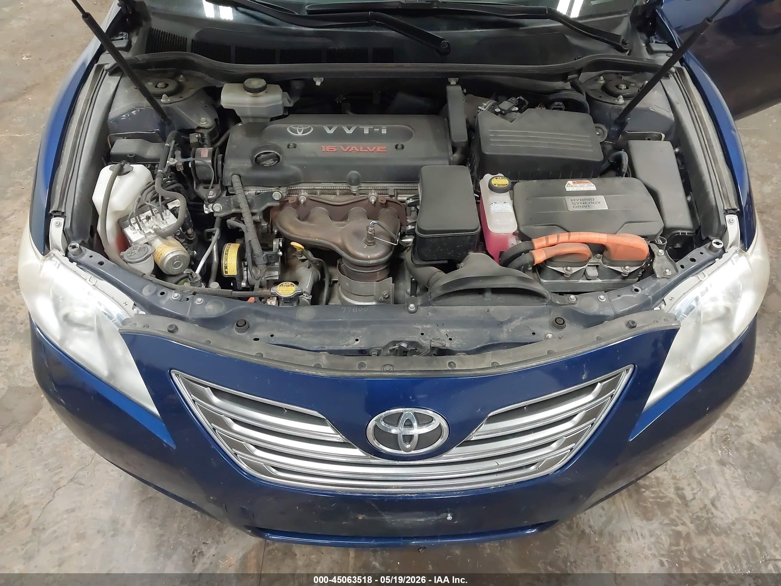 2007 Toyota Camry Hybrid   Синий vin: JTNBB46K773032192