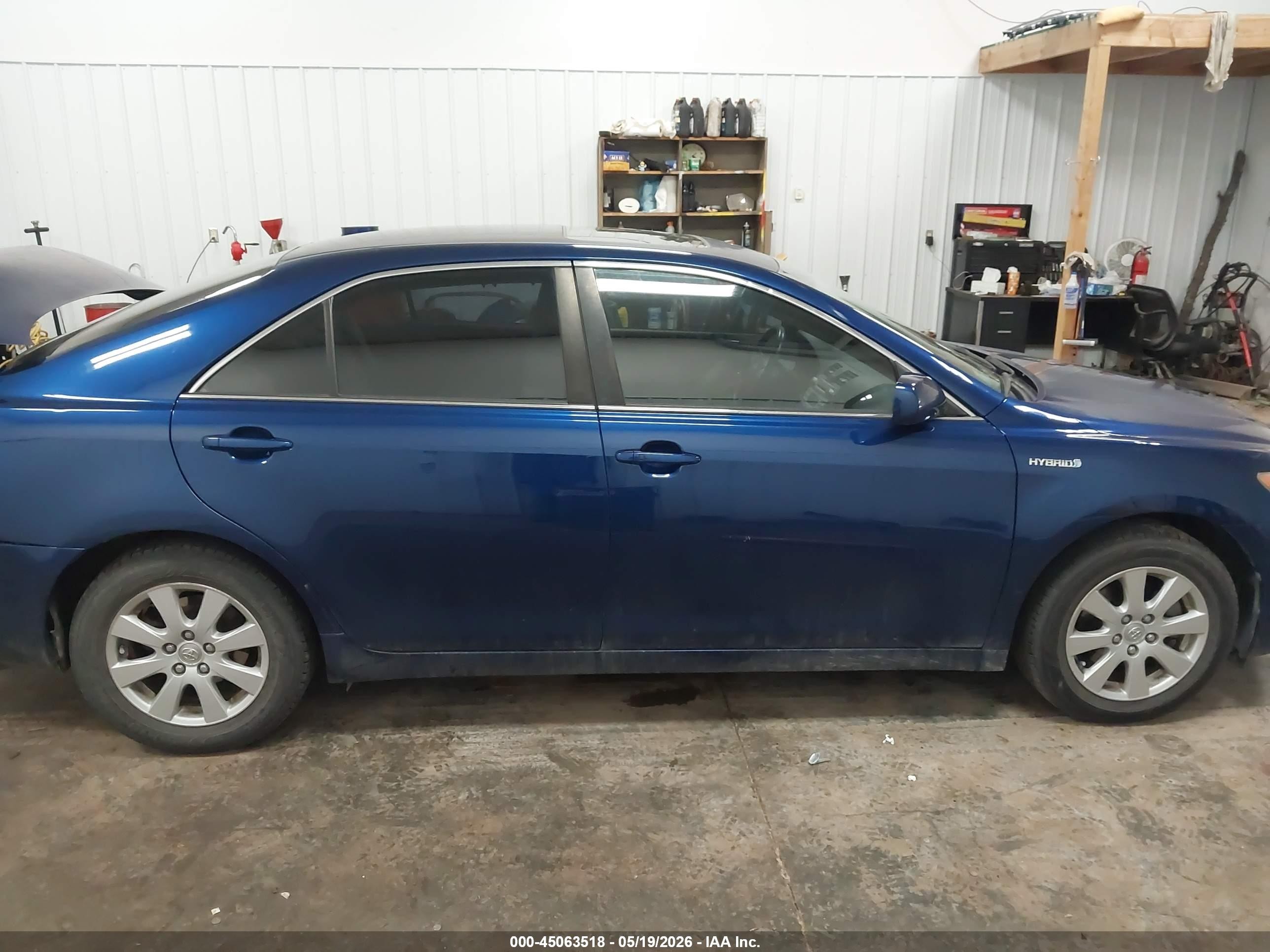 2007 Toyota Camry Hybrid   Синий vin: JTNBB46K773032192