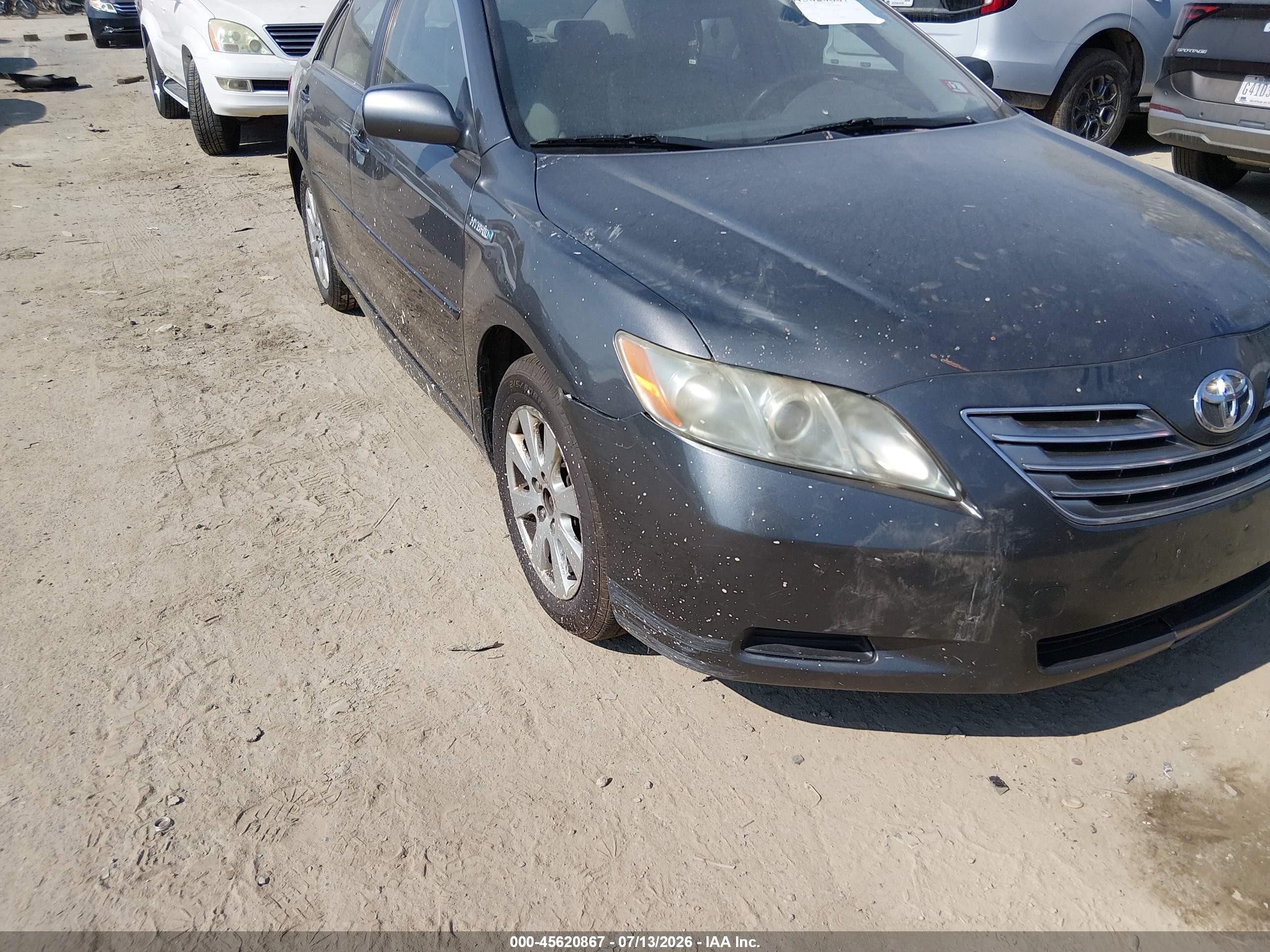 2007 Toyota Camry Hybrid   Gray vin: JTNBB46K773044004