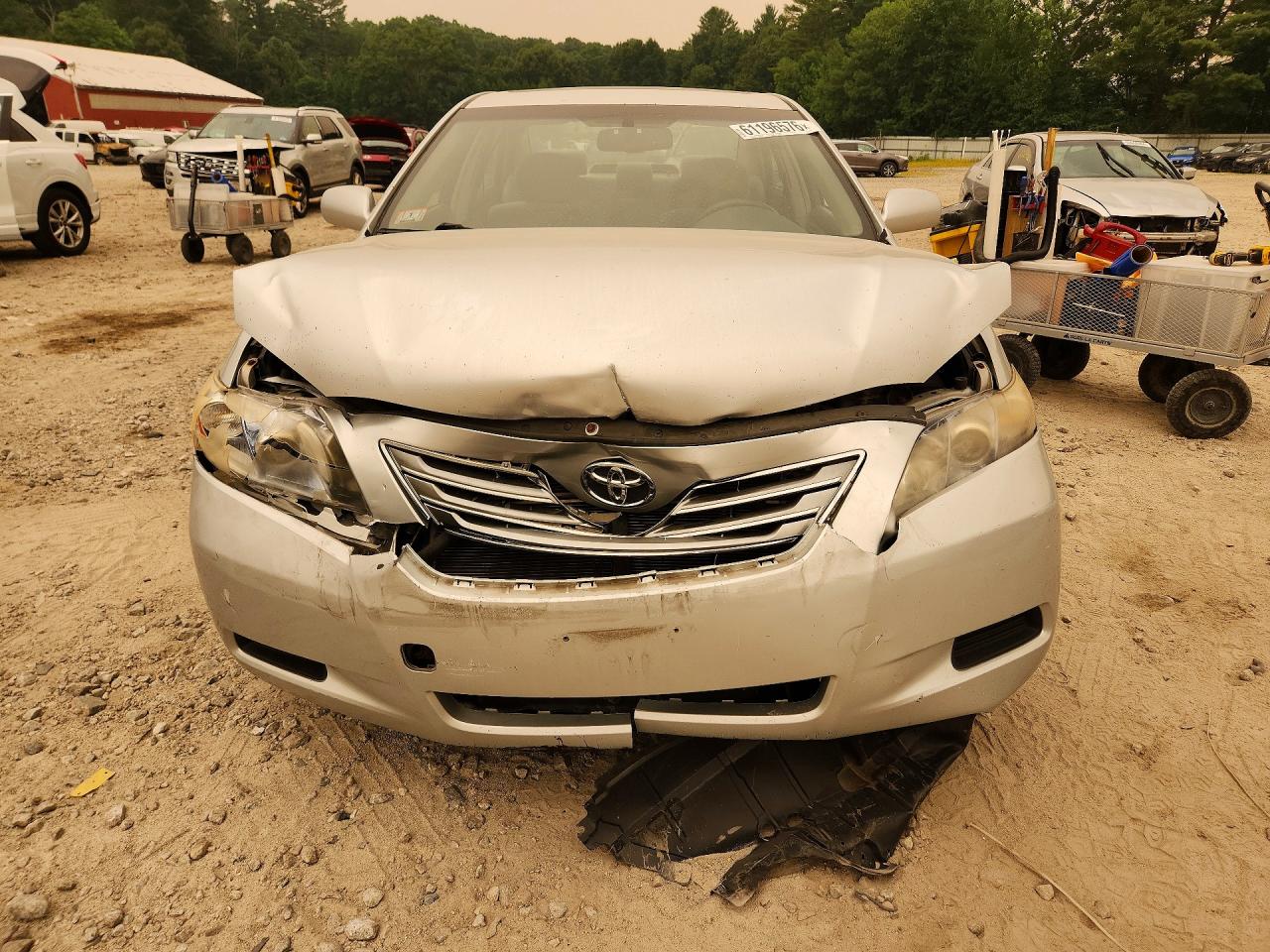 2007 Toyota Camry Hybrid Silver vin: JTNBB46K873009150