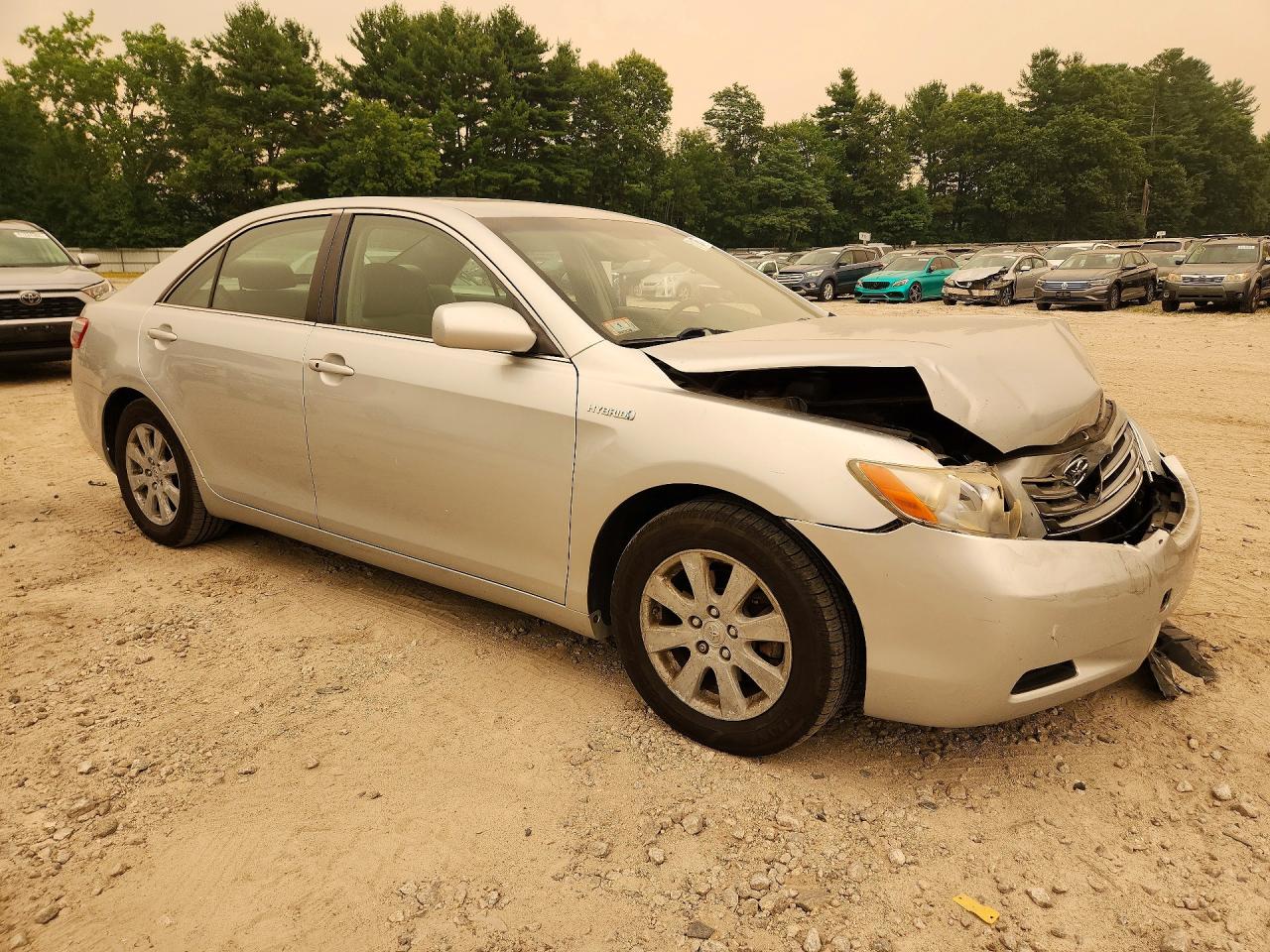 2007 Toyota Camry Hybrid Silver vin: JTNBB46K873009150