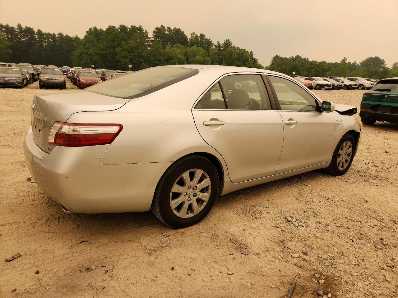 2007 Toyota Camry Hybrid Silver vin: JTNBB46K873009150