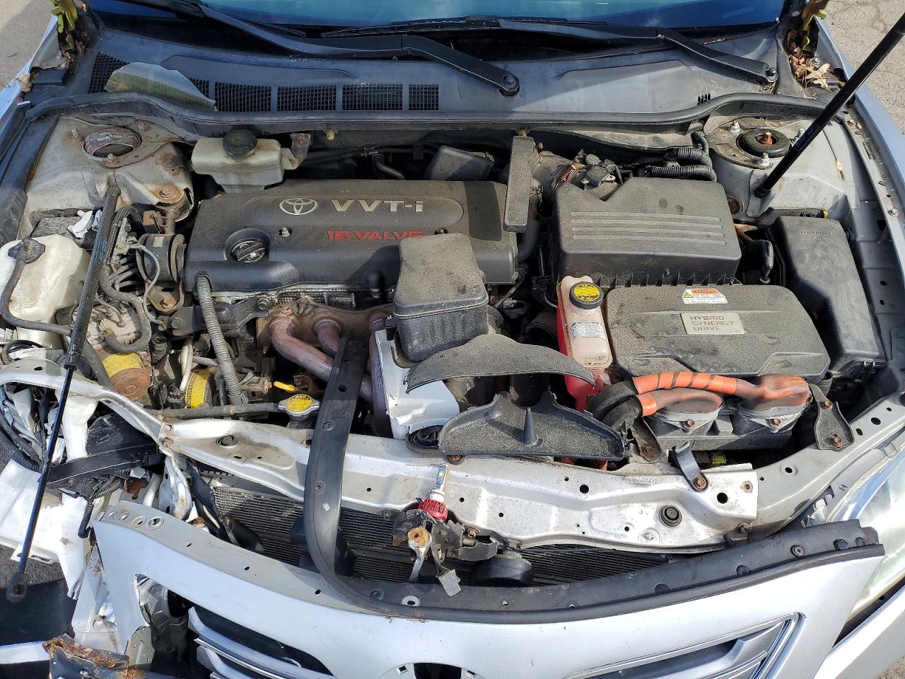 2008 Toyota Camry Hybrid Silver vin: JTNBB46K883045907