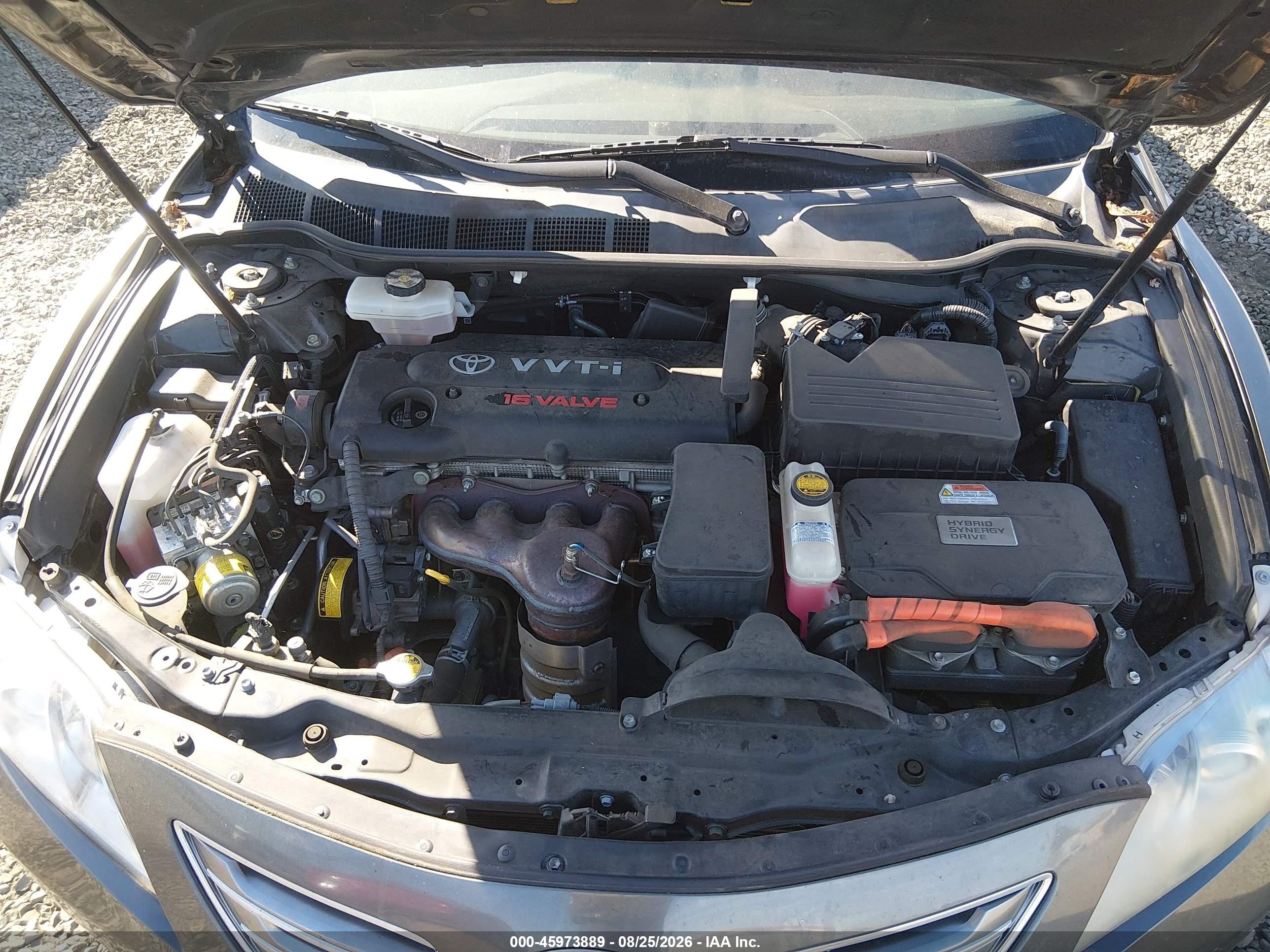 2008 Toyota Camry Hybrid   Black vin: JTNBB46K883046202