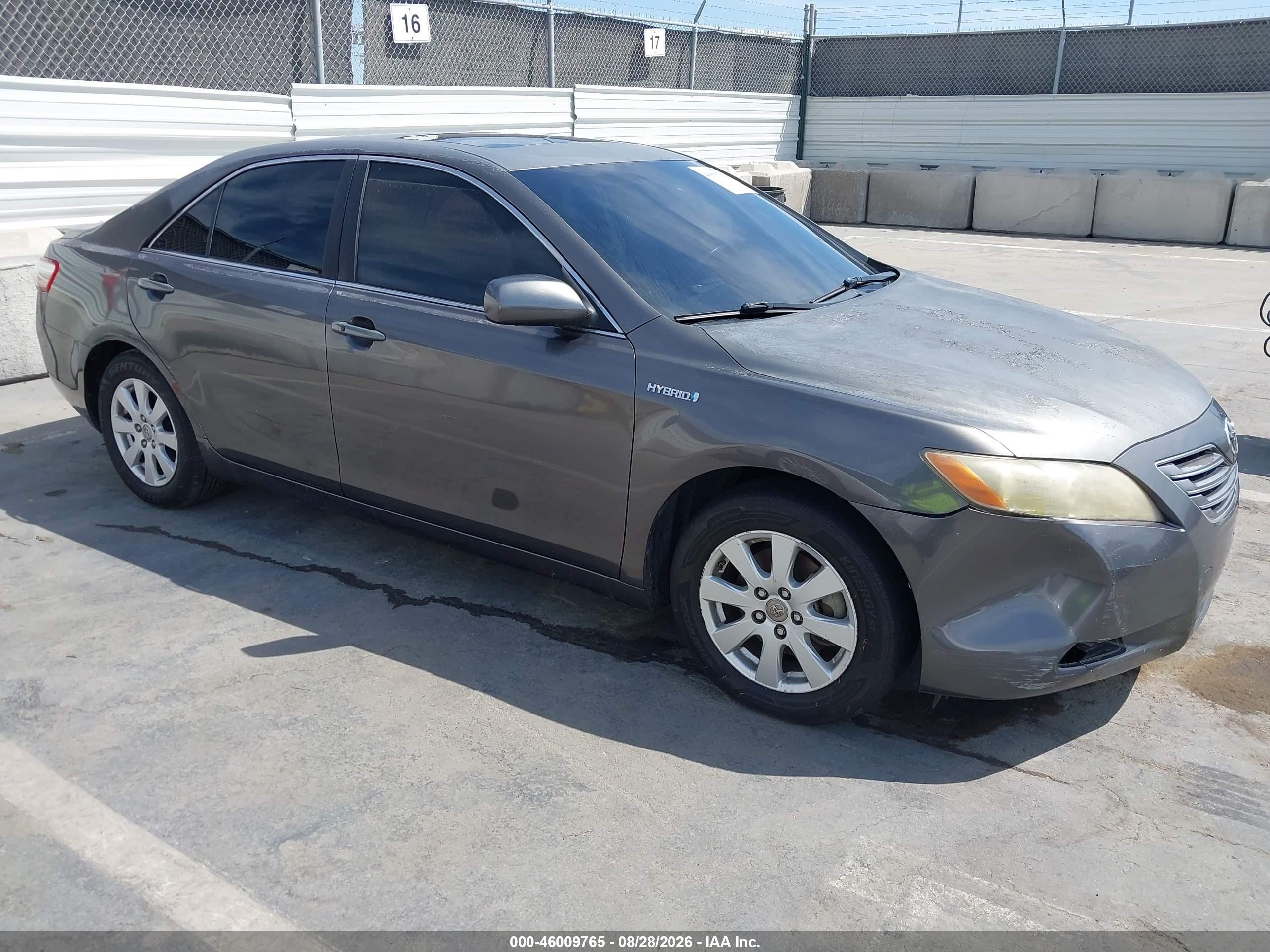 2009 Toyota Camry Hybrid   Серый vin: JTNBB46K893049263