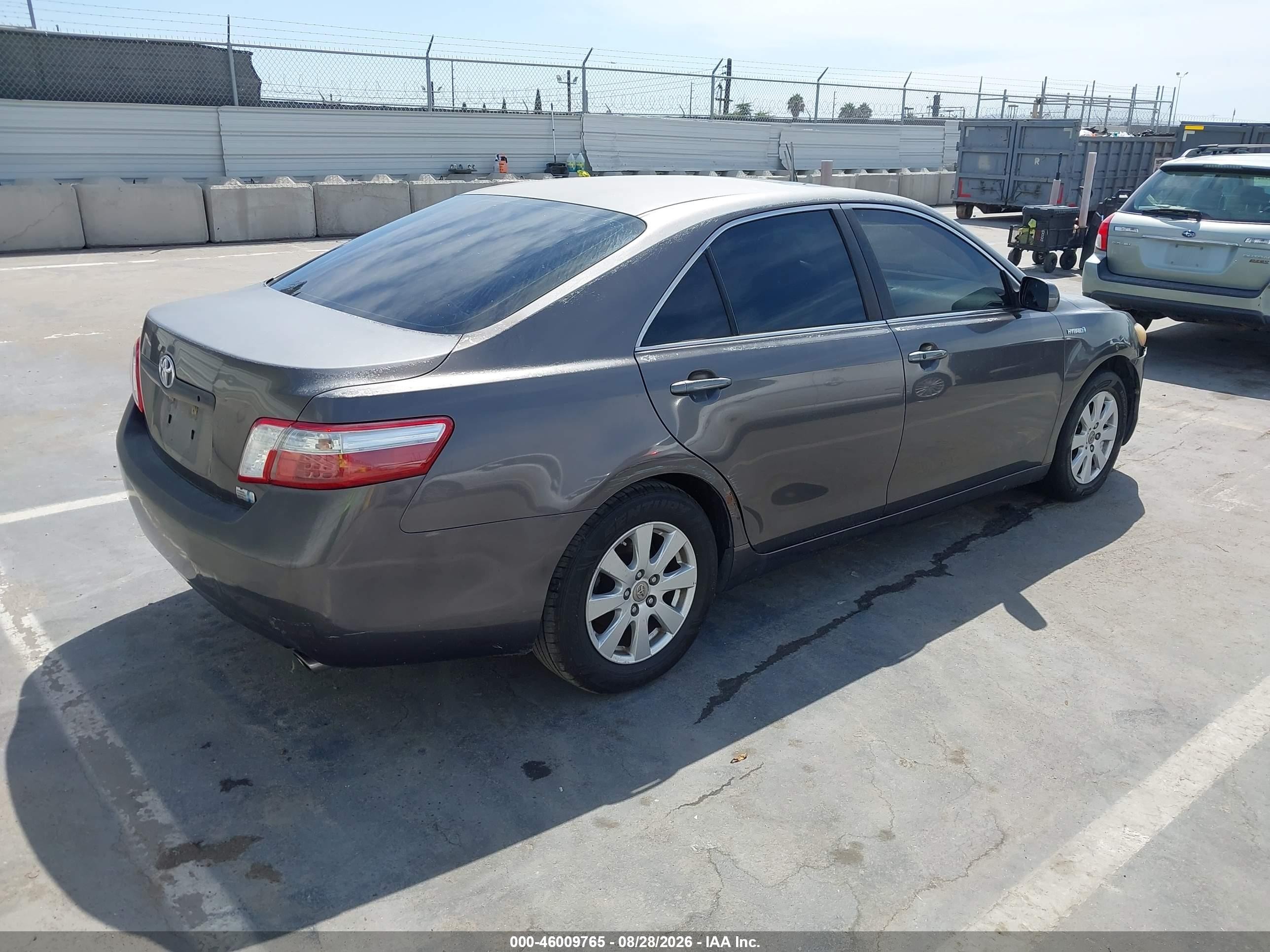 2009 Toyota Camry Hybrid   Серый vin: JTNBB46K893049263