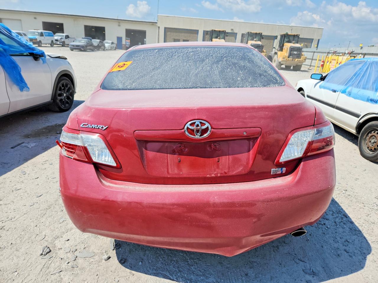 2007 Toyota Camry Hybrid Red vin: JTNBB46K973014115