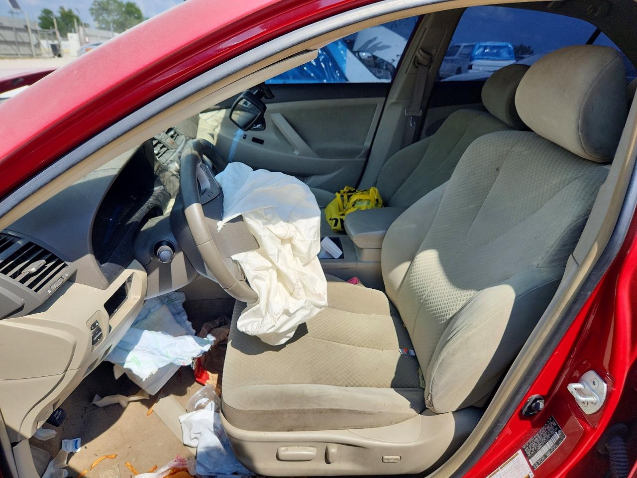 2007 Toyota Camry Hybrid Red vin: JTNBB46K973014115