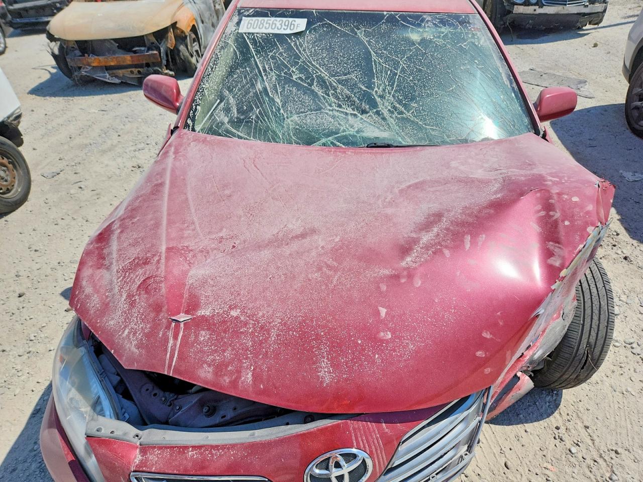2007 Toyota Camry Hybrid Red vin: JTNBB46K973014115