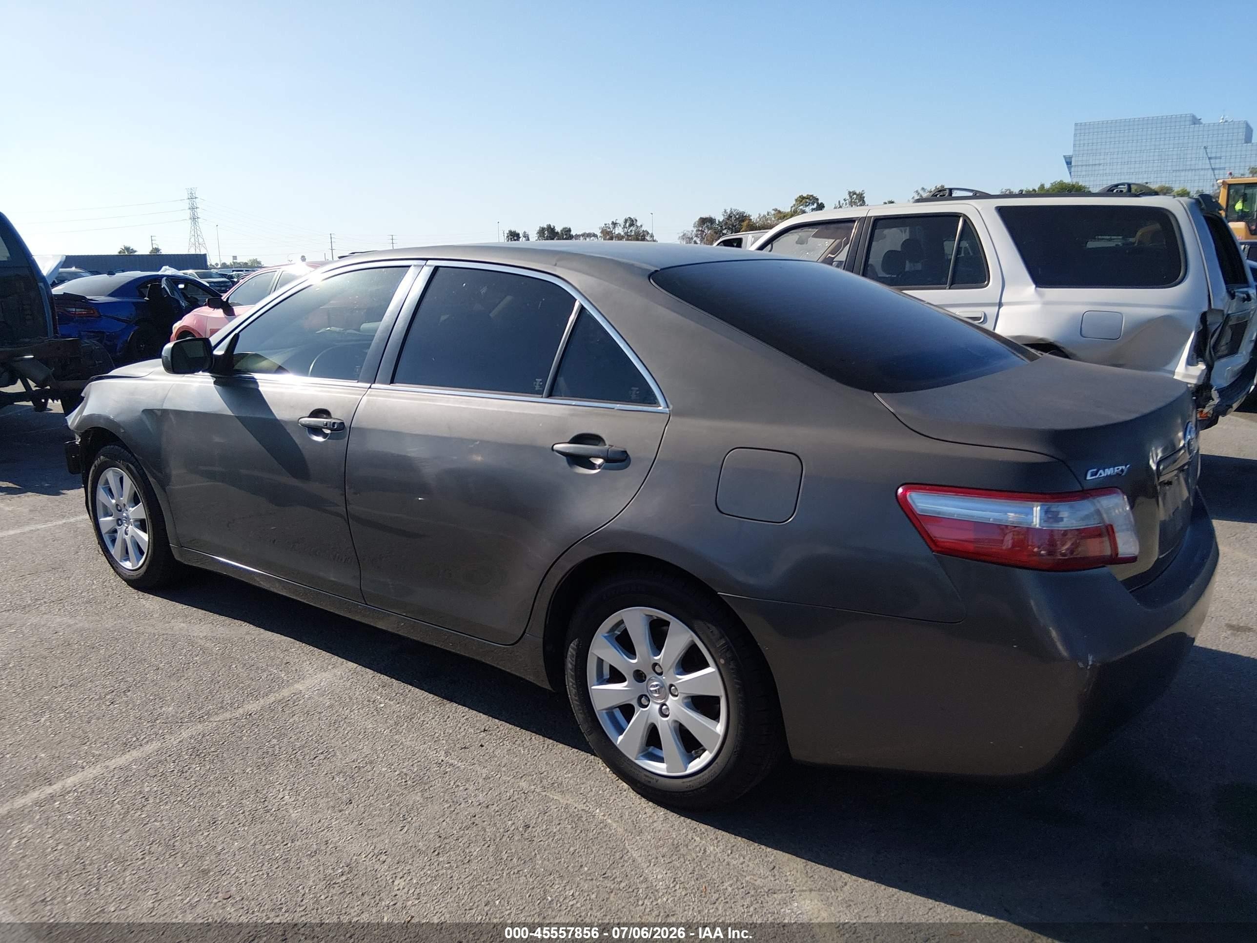 2007 Toyota Camry Hybrid   Gray vin: JTNBB46K973016365
