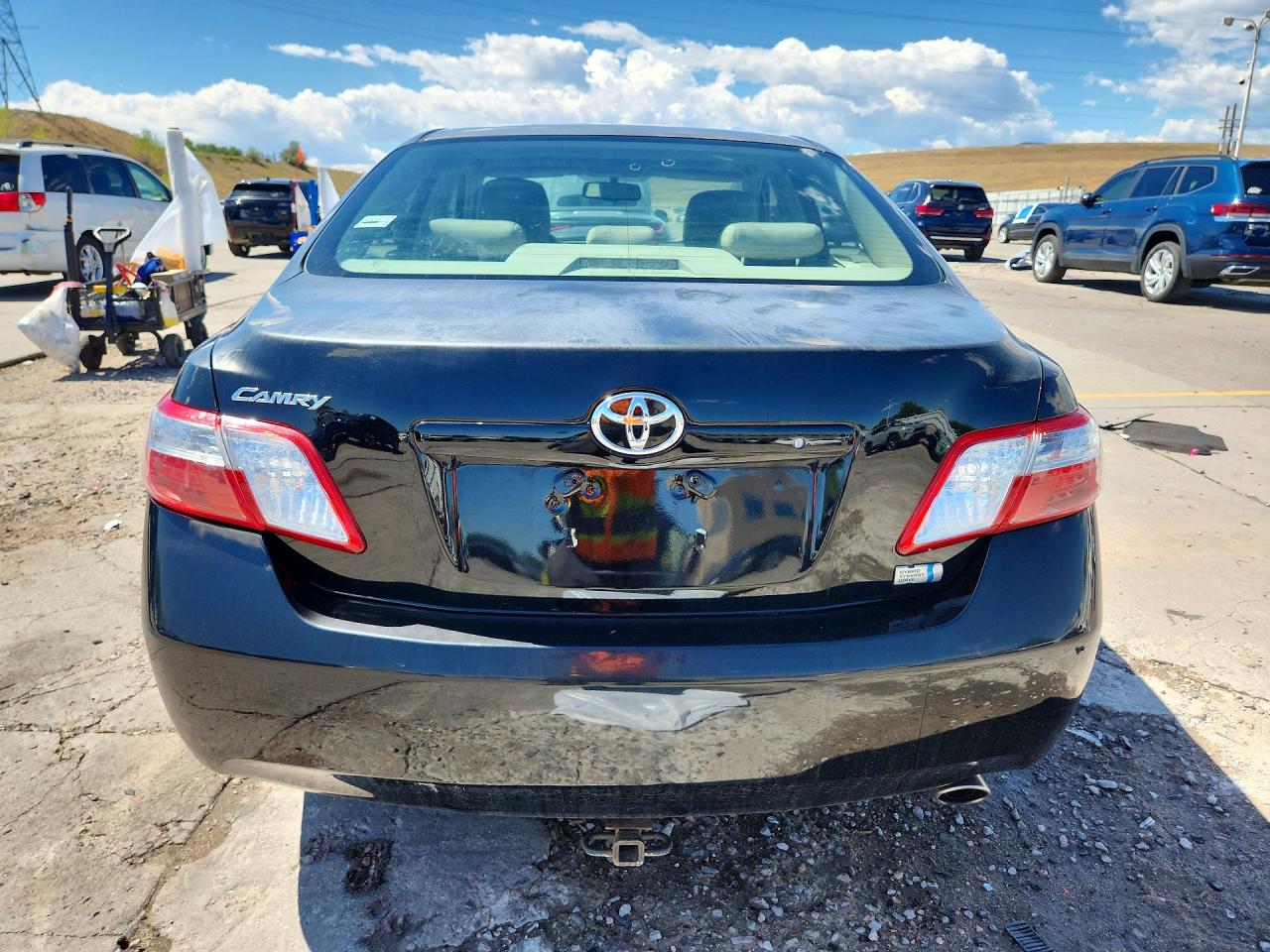 2008 Toyota Camry Hybrid Black vin: JTNBB46K983045012