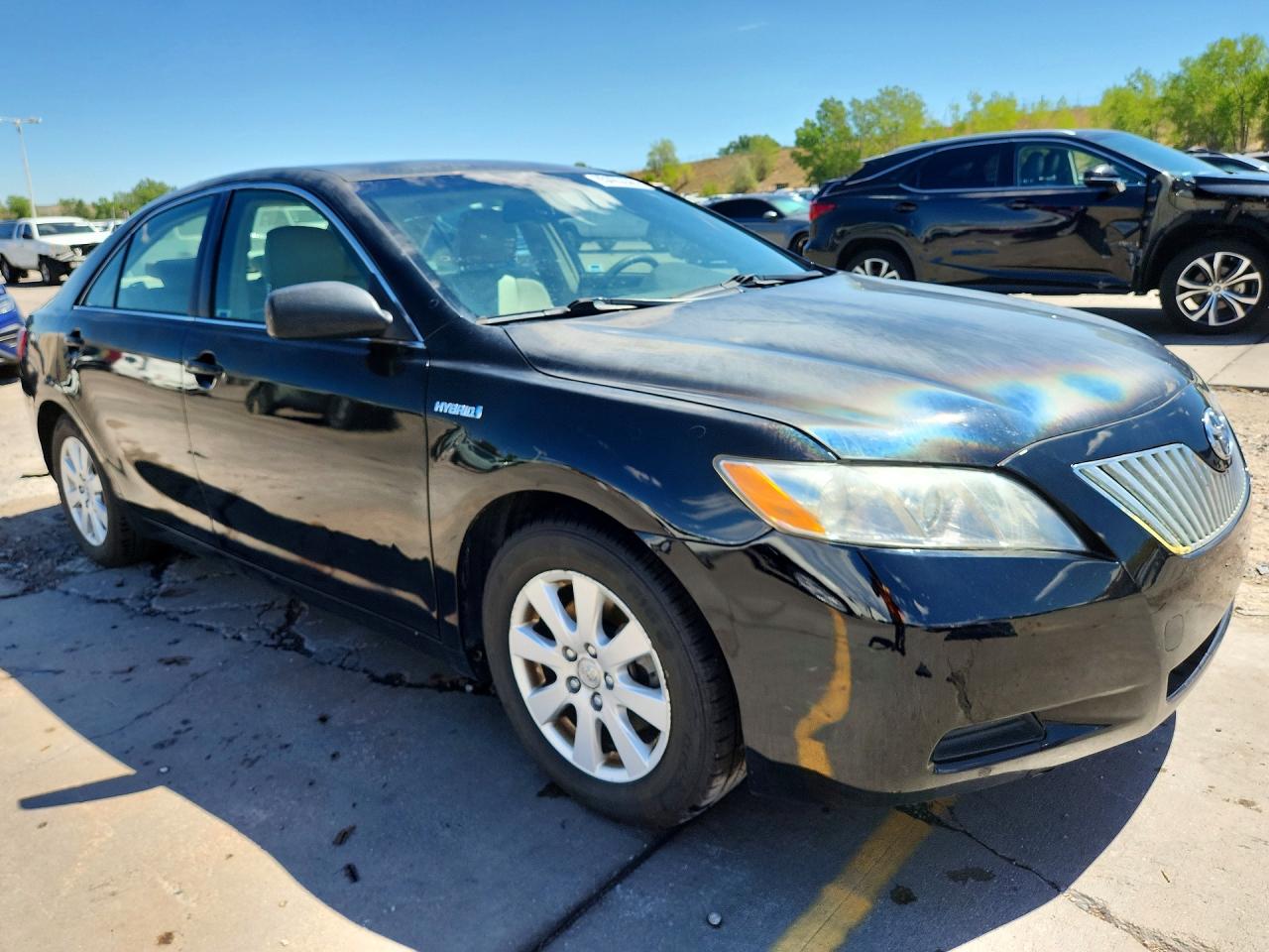 2008 Toyota Camry Hybrid Black vin: JTNBB46K983045012