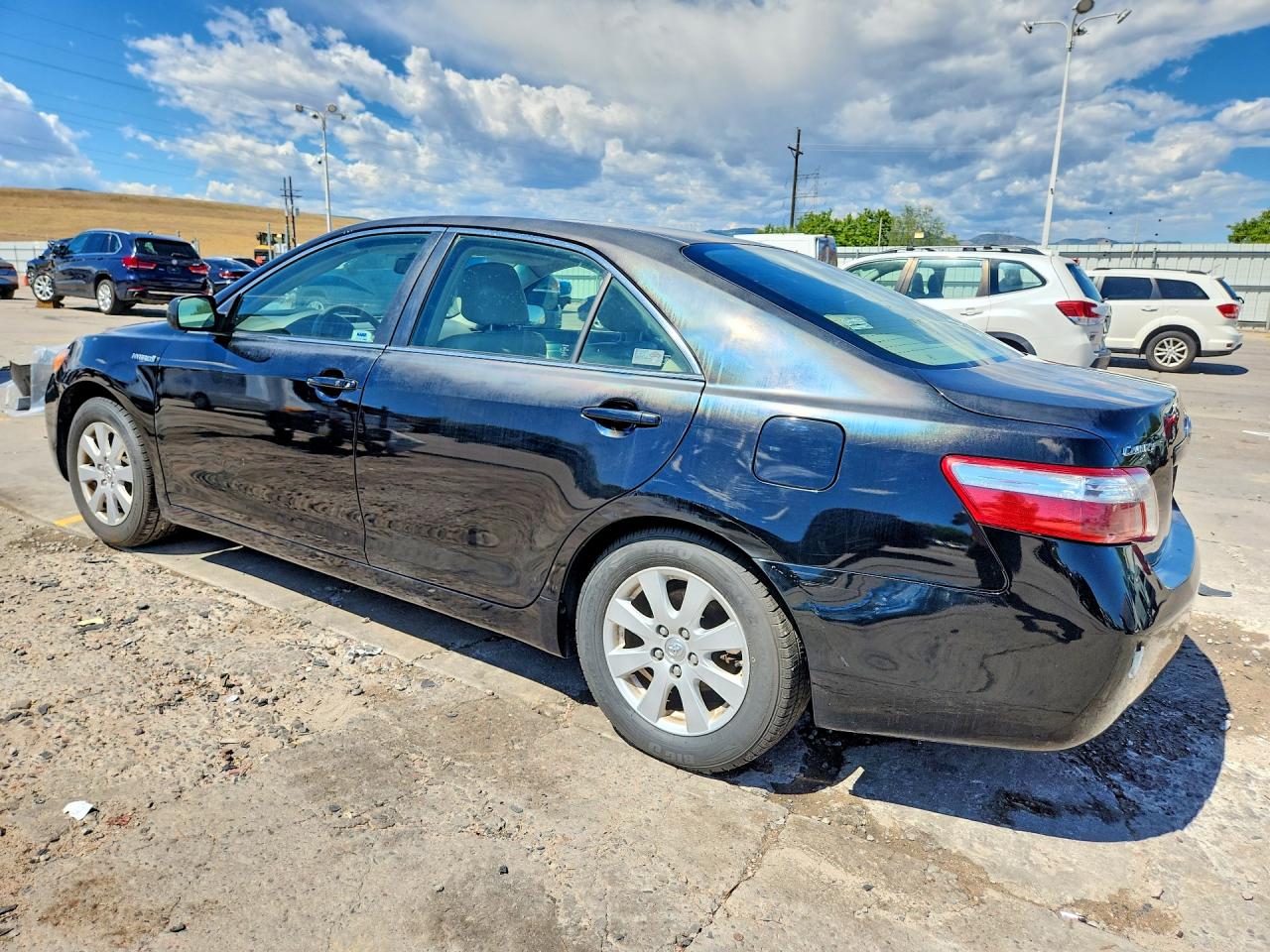 2008 Toyota Camry Hybrid Black vin: JTNBB46K983045012