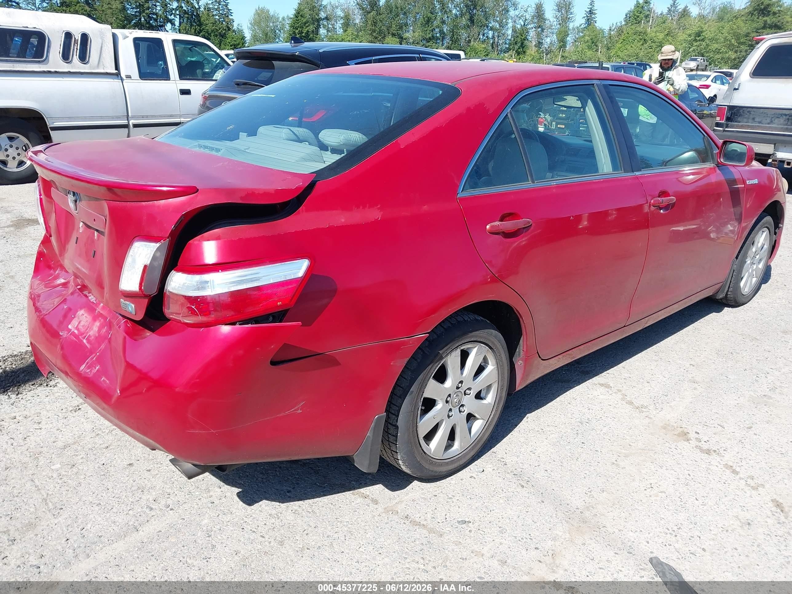 2009 Toyota Camry Hybrid   Red vin: JTNBB46K993049482