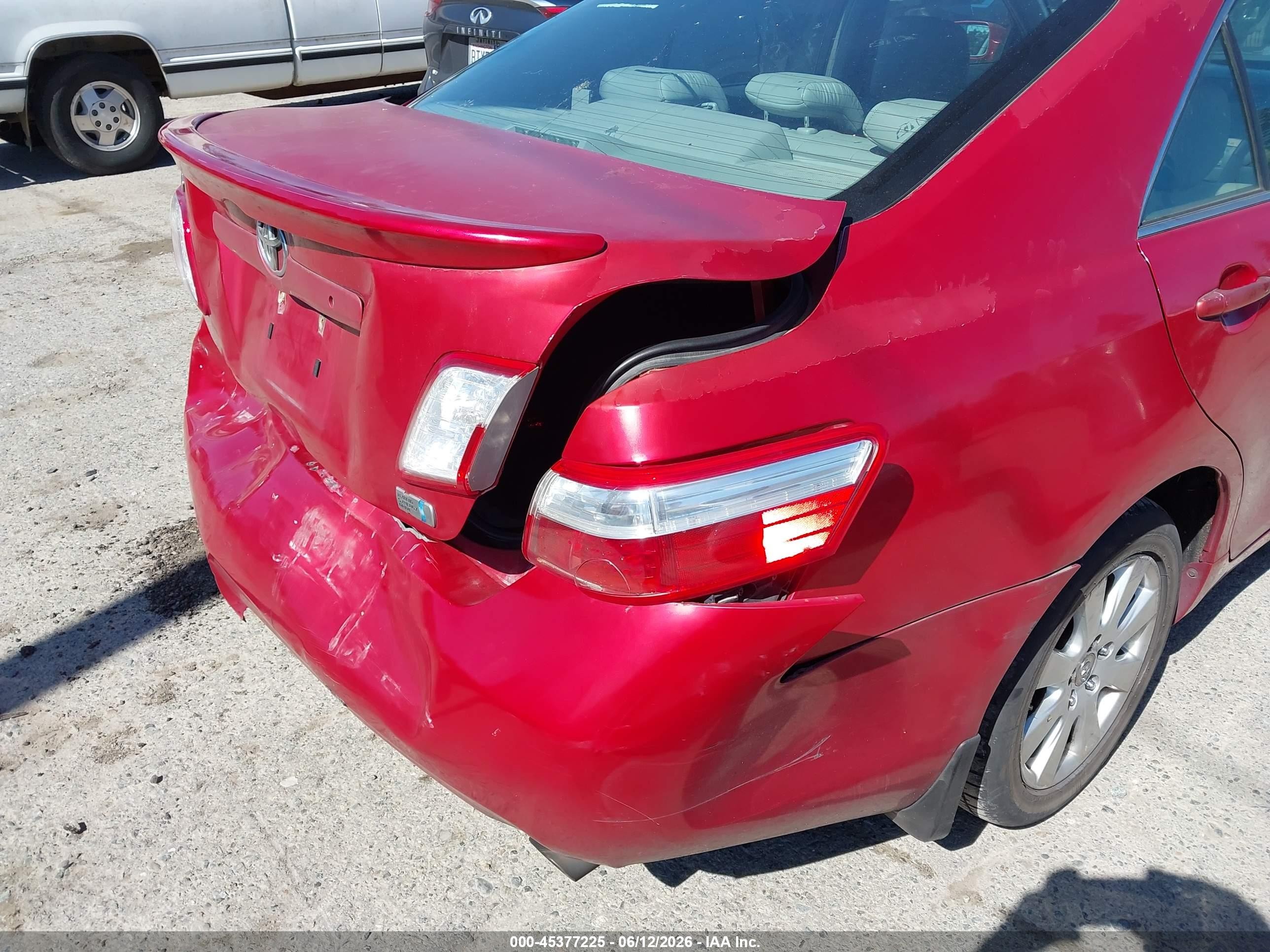 2009 Toyota Camry Hybrid   Red vin: JTNBB46K993049482