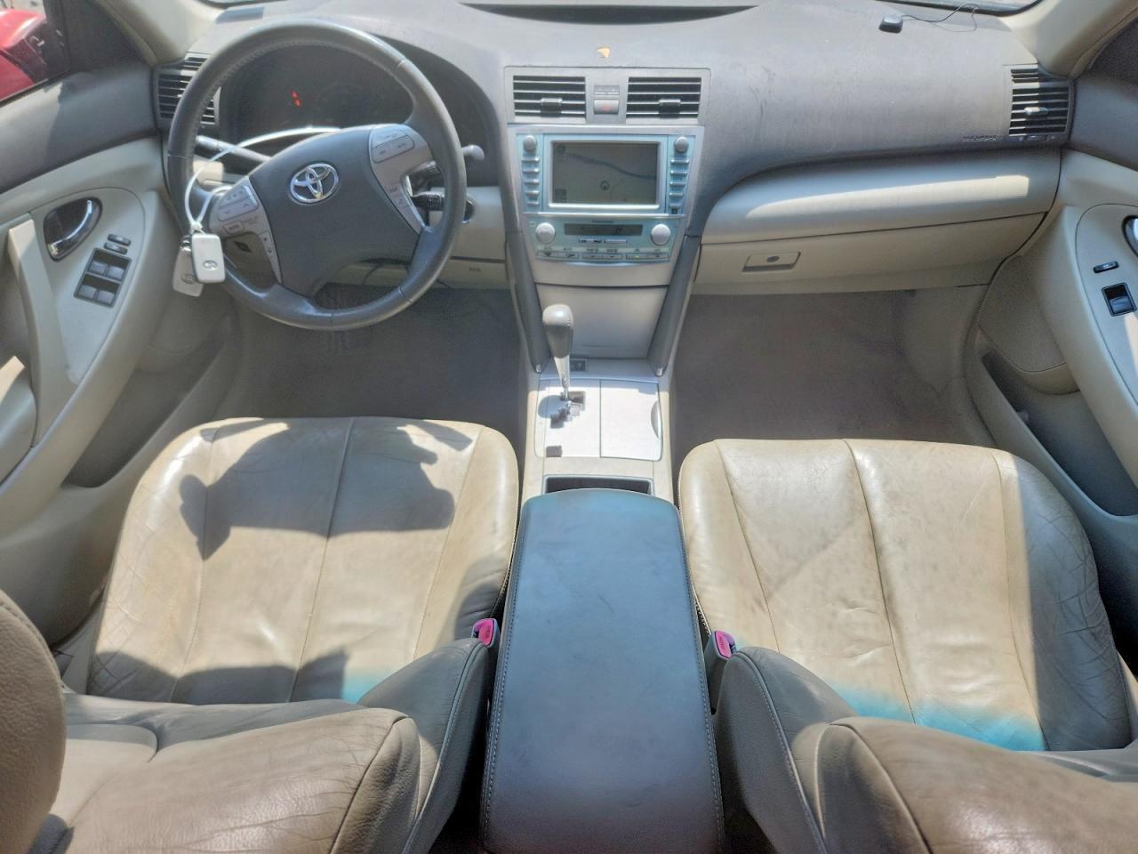 2007 Toyota Camry Hybrid Red vin: JTNBB46KX73001423