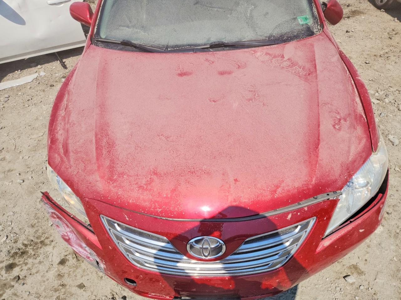 2007 Toyota Camry Hybrid Red vin: JTNBB46KX73001423