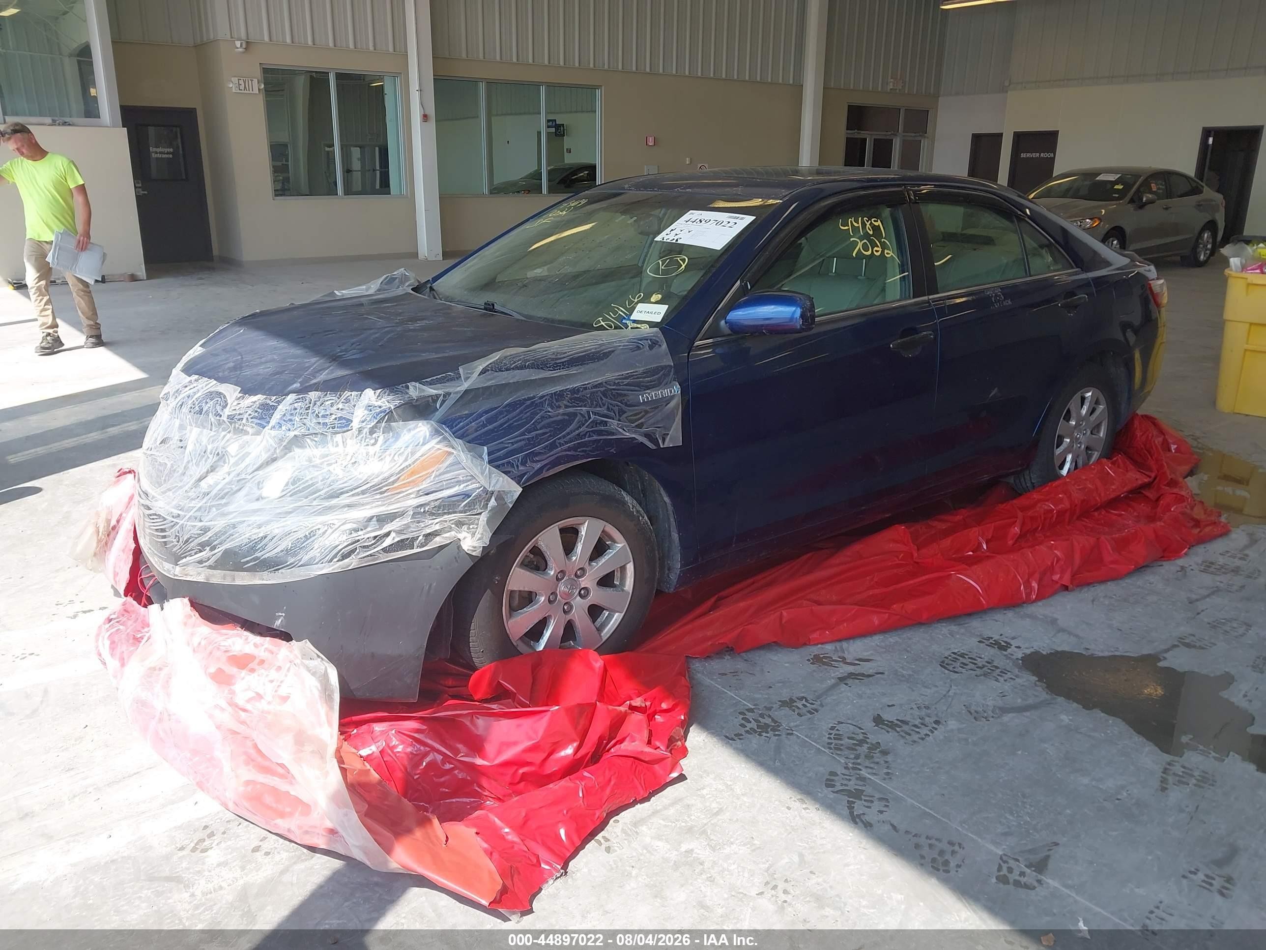 2007 Toyota Camry Hybrid   Blue vin: JTNBB46KX73011501