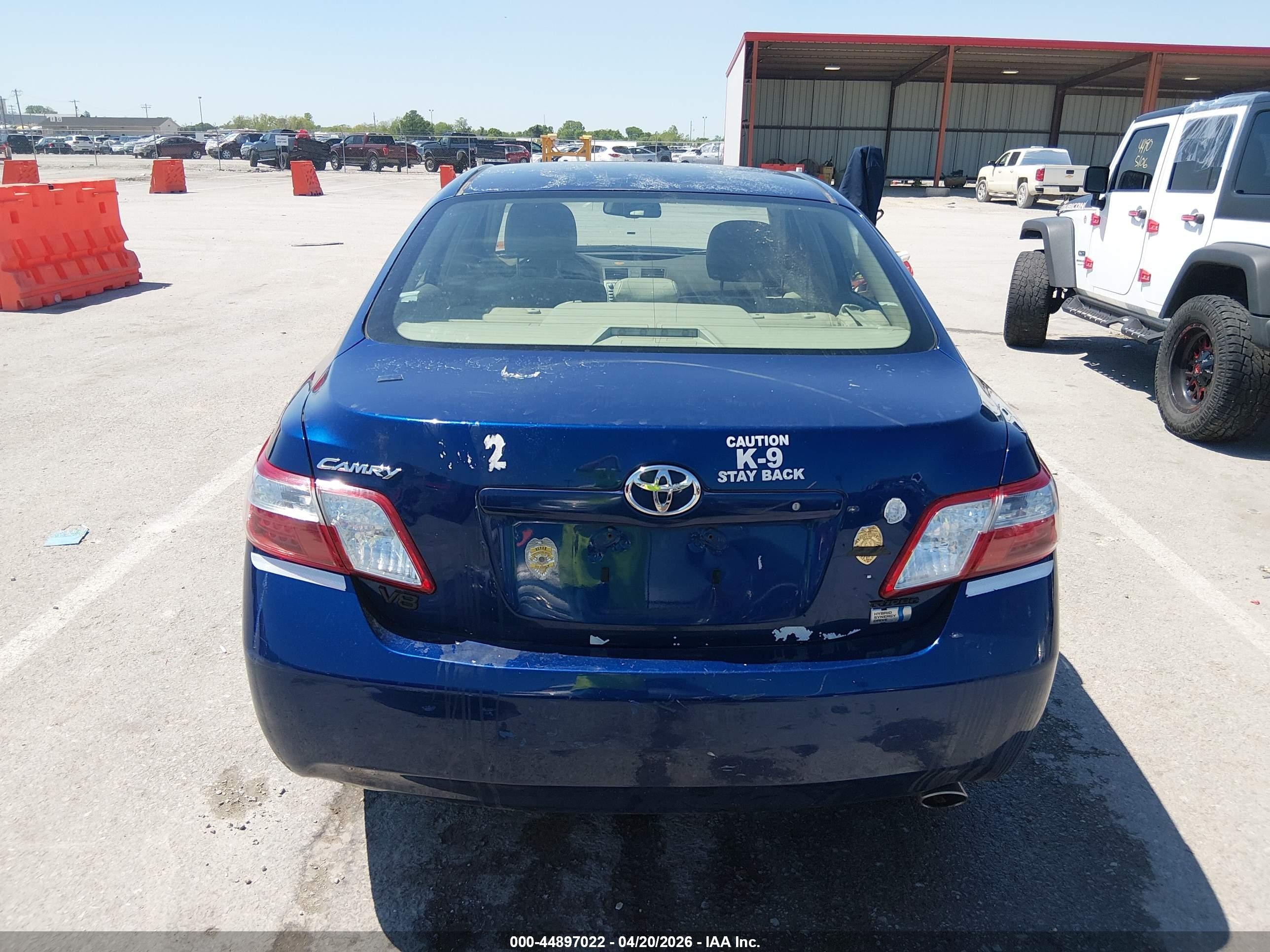 2007 Toyota Camry Hybrid   Blue vin: JTNBB46KX73011501