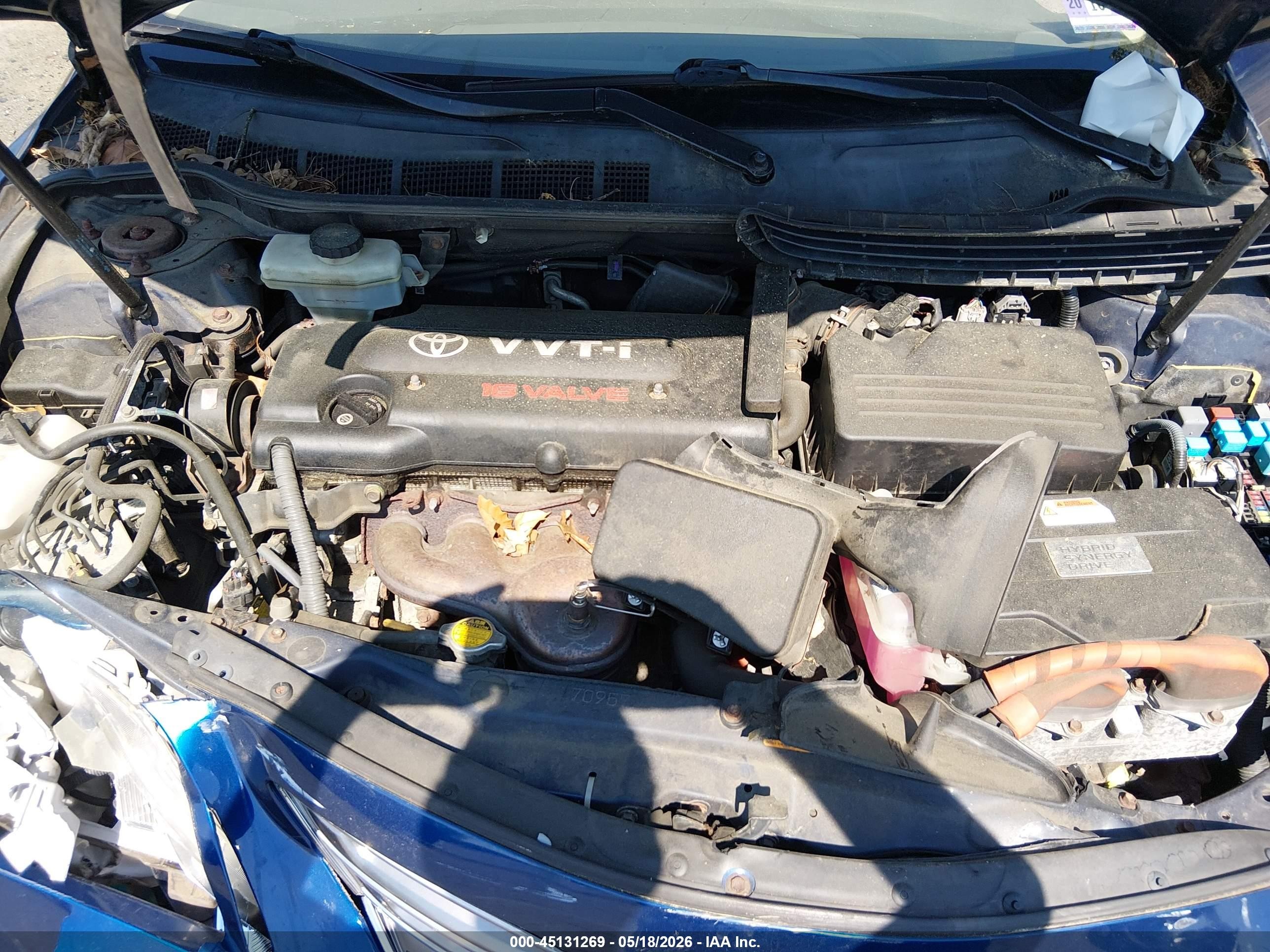 2007 Toyota Camry Hybrid   Blue vin: JTNBB46KX73013636