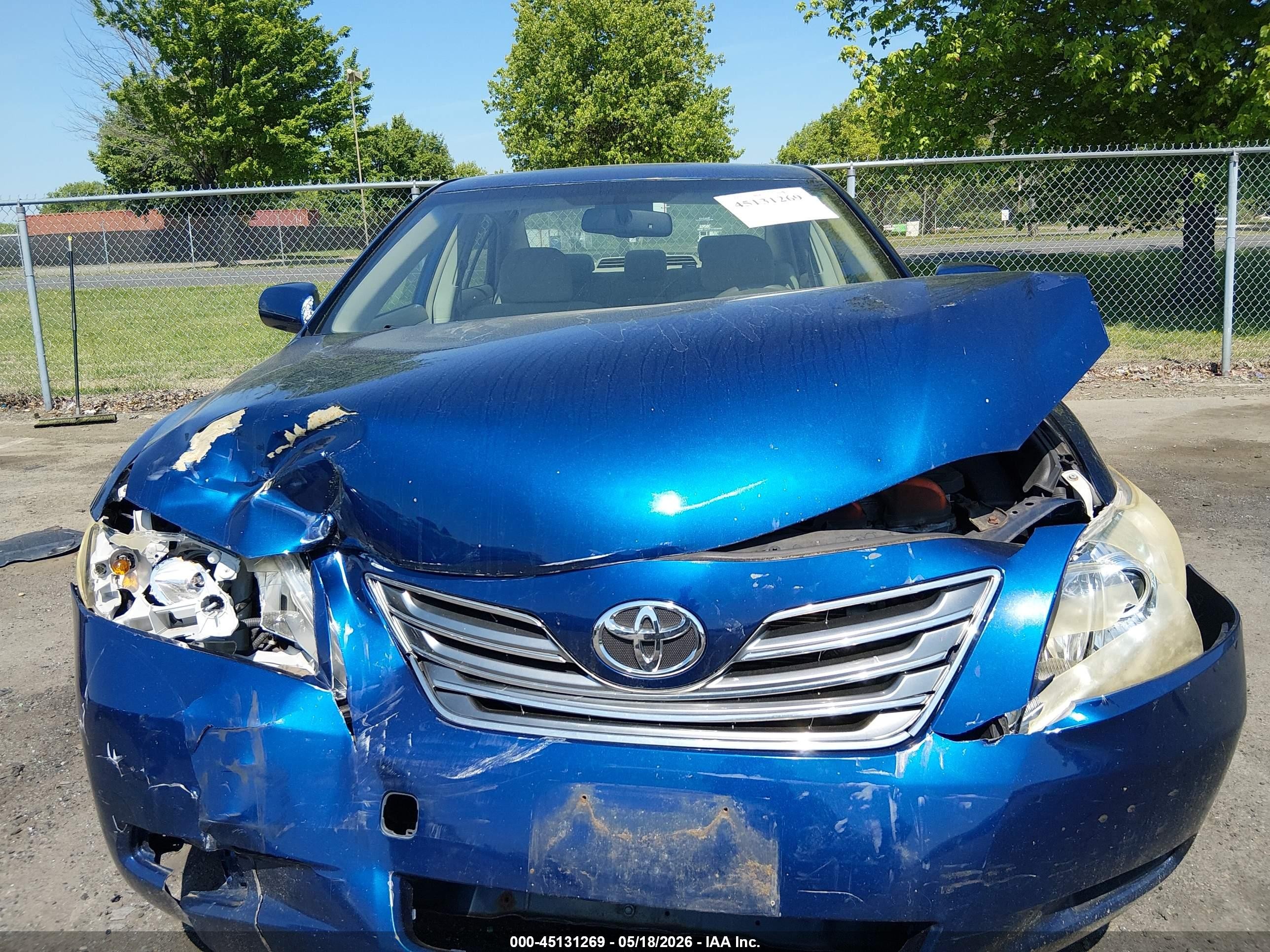 2007 Toyota Camry Hybrid   Blue vin: JTNBB46KX73013636