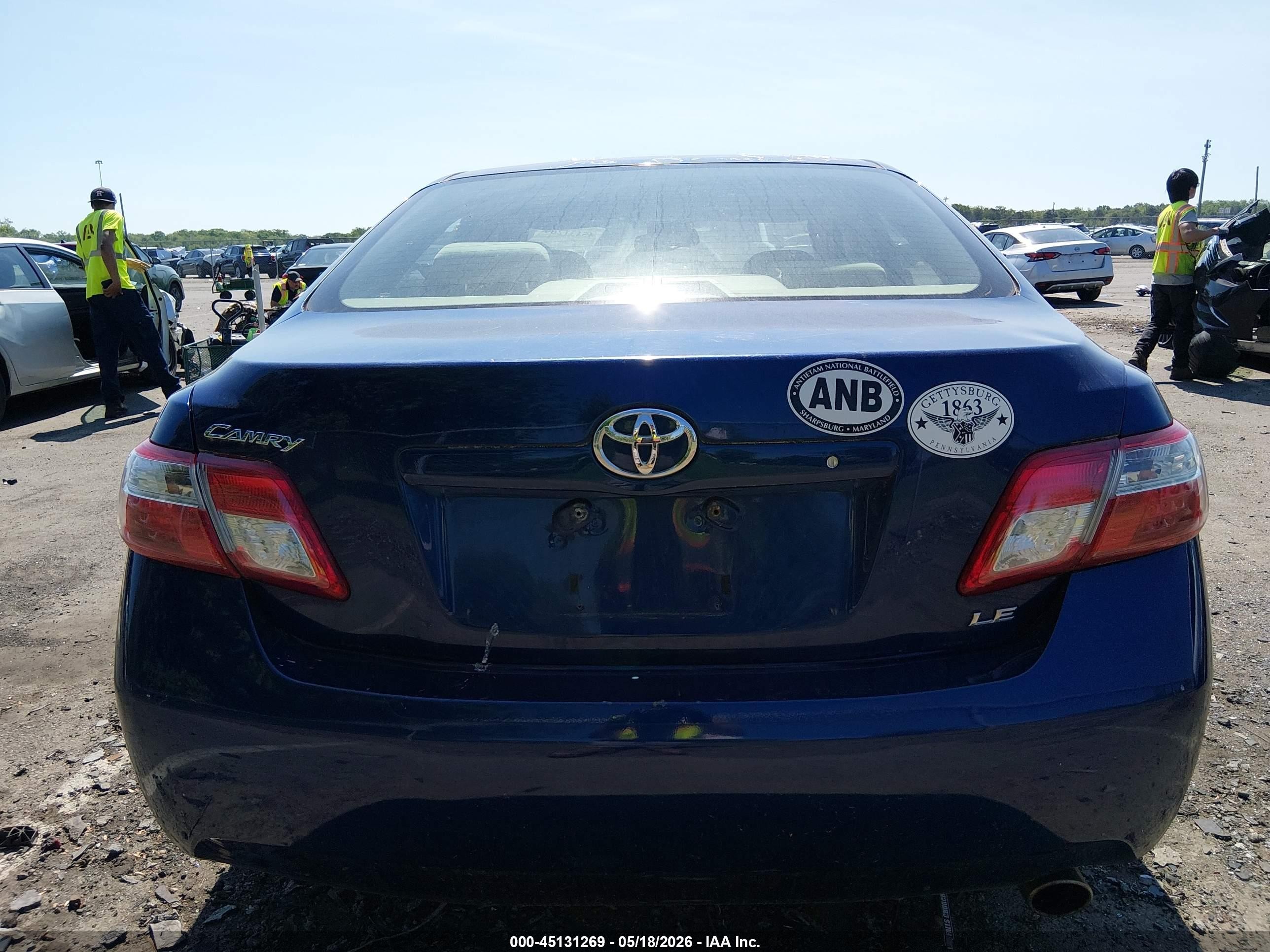 2007 Toyota Camry Hybrid   Blue vin: JTNBB46KX73013636