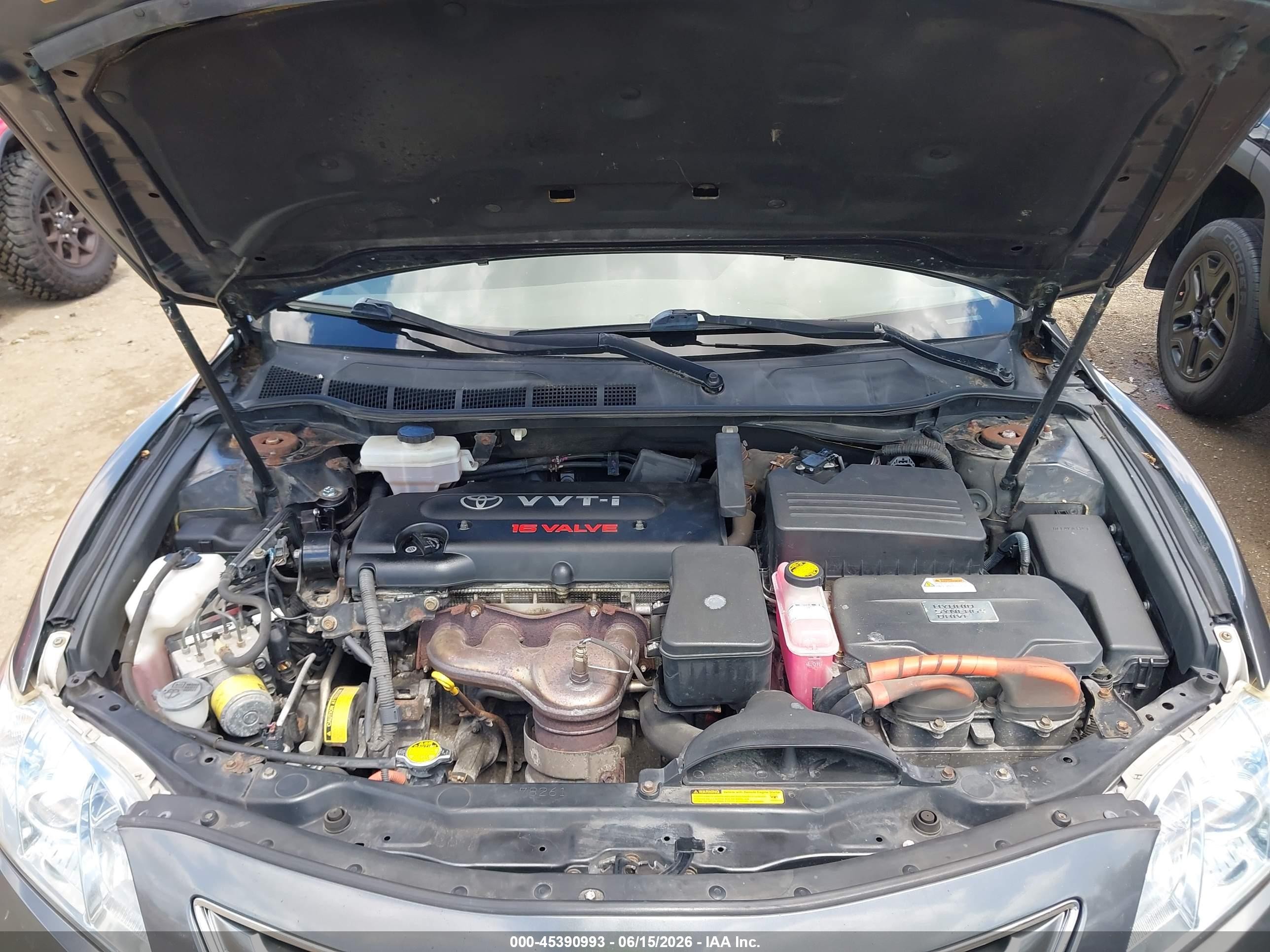 2007 Toyota Camry Hybrid   Gray vin: JTNBB46KX73015452