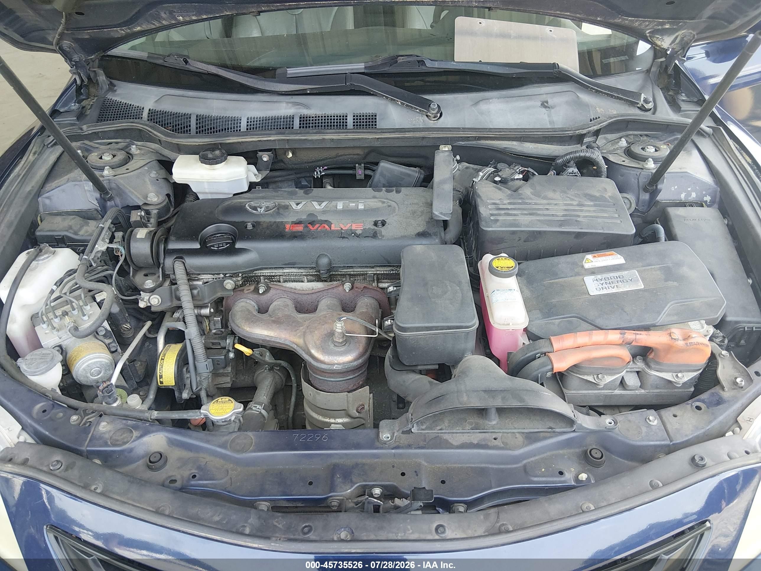 2007 Toyota Camry Hybrid   Blue vin: JTNBB46KX73018917