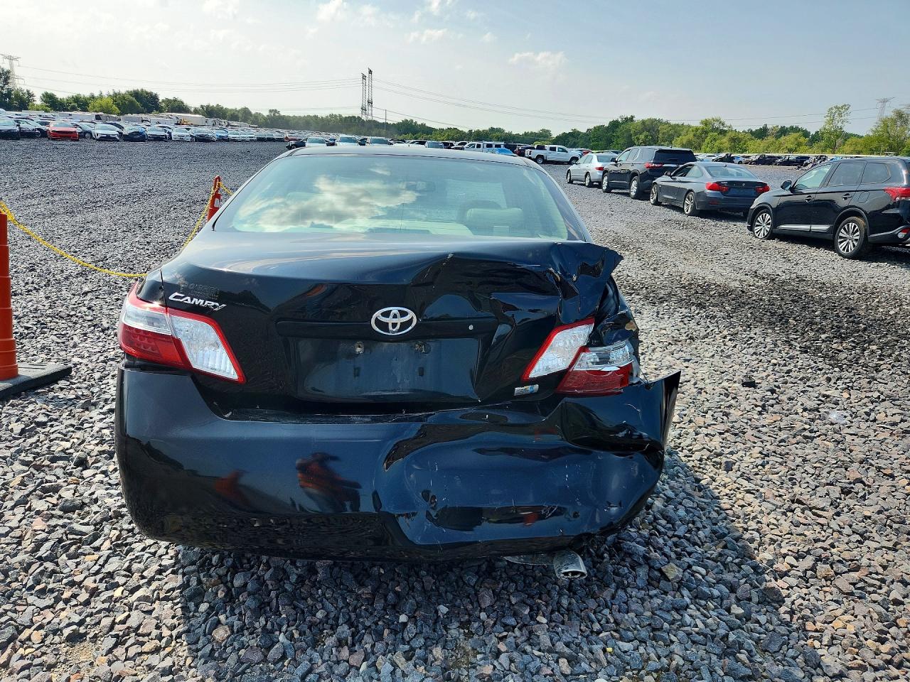 2007 Toyota Camry Hybrid Black vin: JTNBB46KX73025513