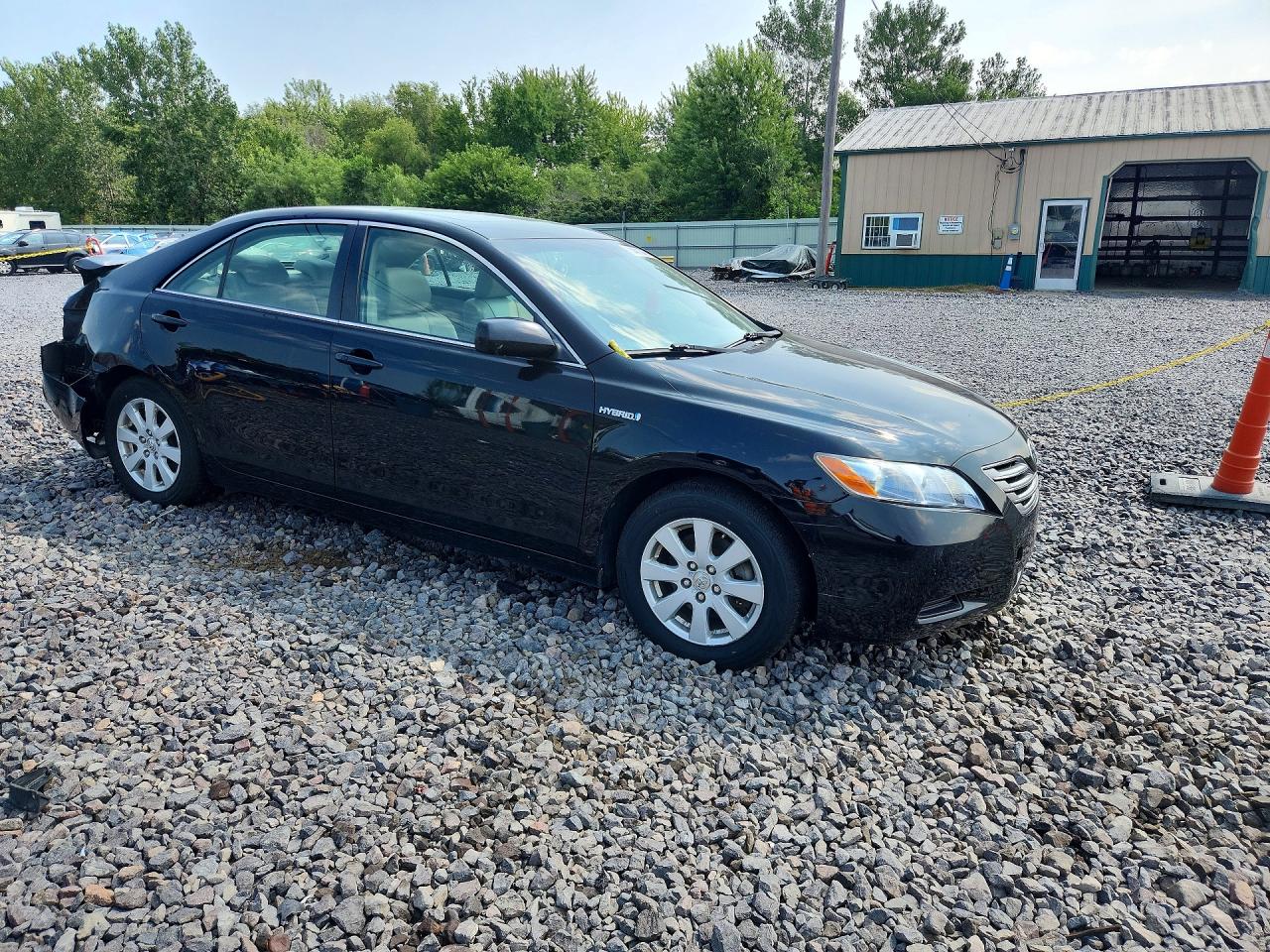 2007 Toyota Camry Hybrid Black vin: JTNBB46KX73025513