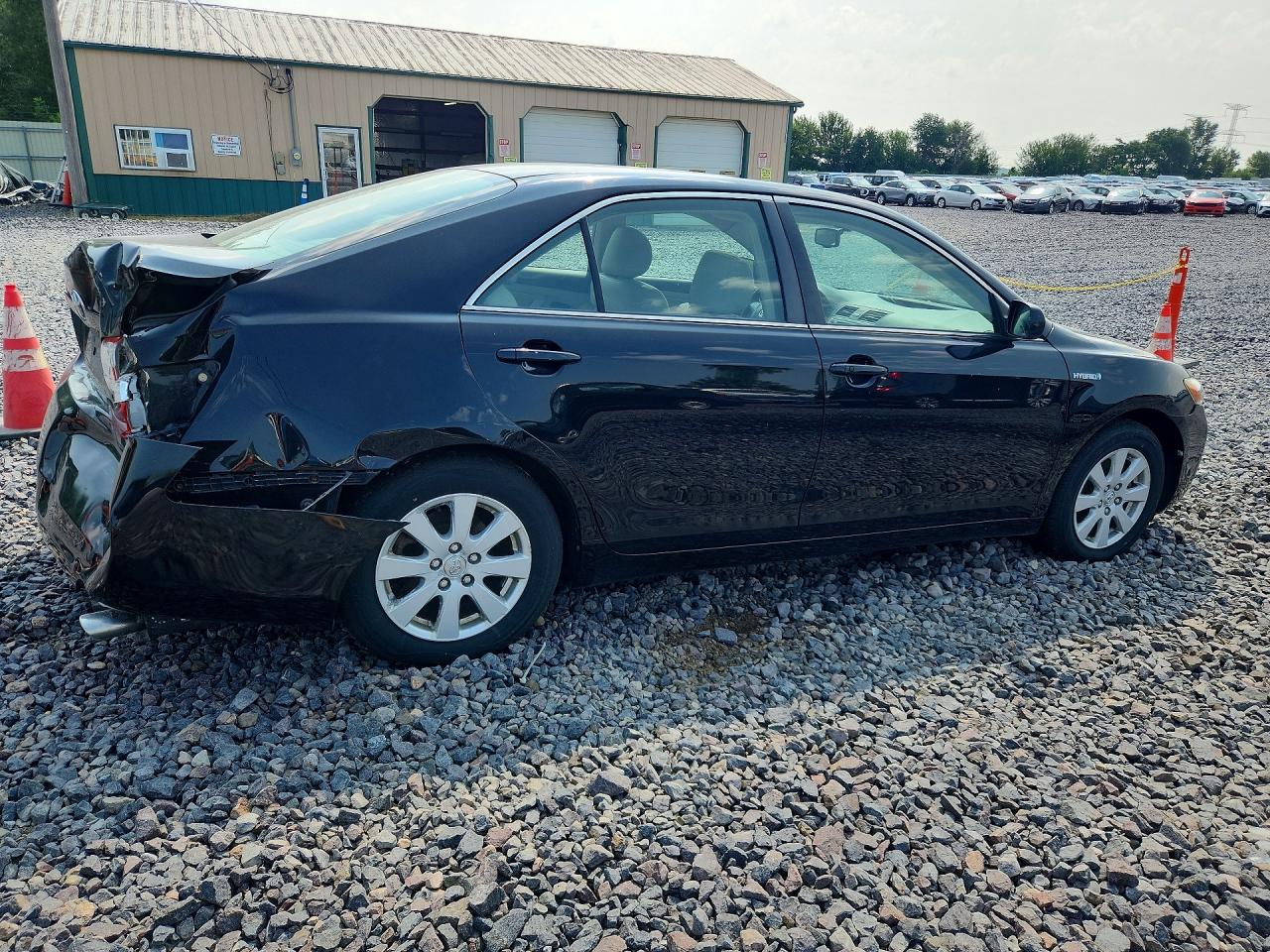 2007 Toyota Camry Hybrid Black vin: JTNBB46KX73025513