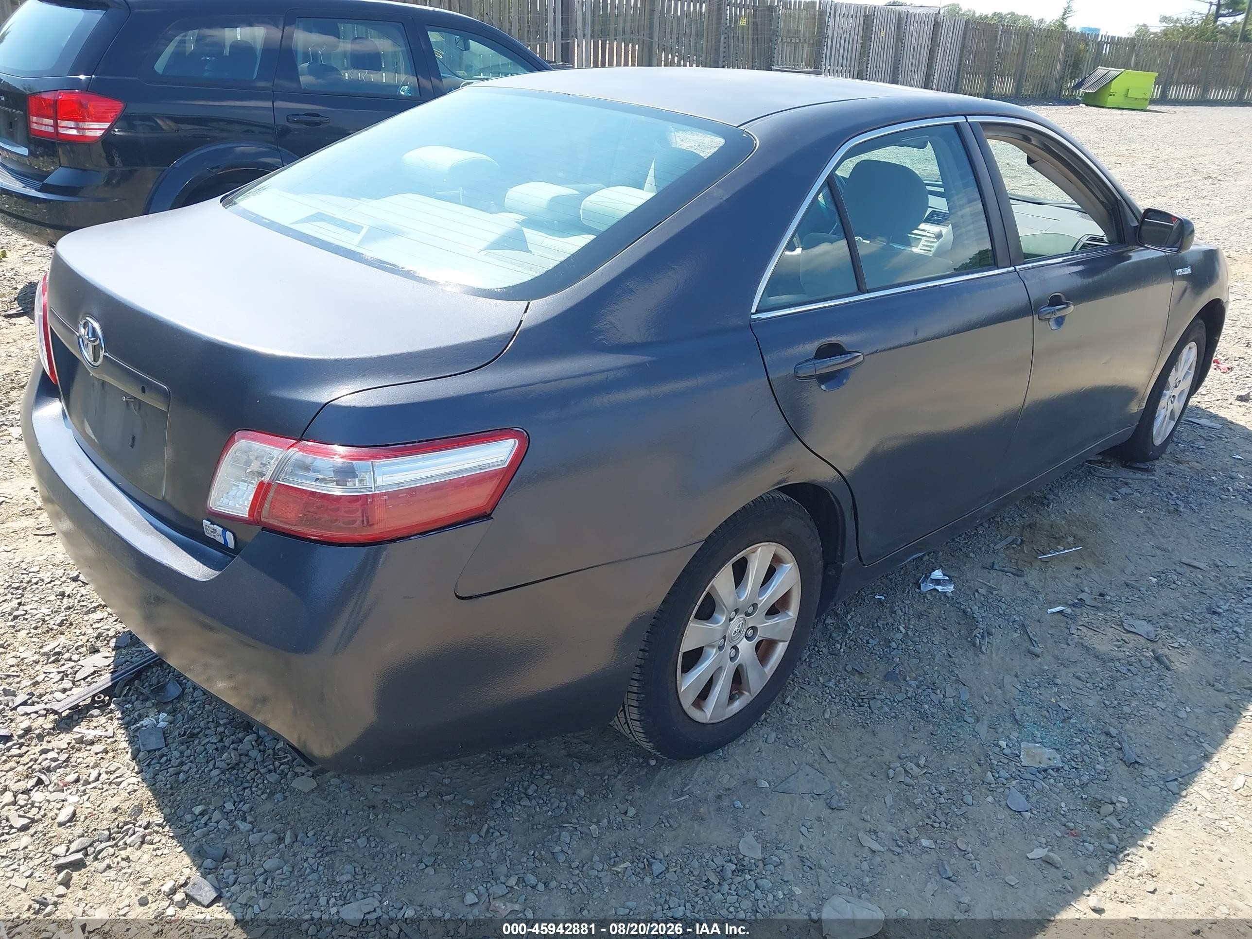 2007 Toyota Camry Hybrid   Gray vin: JTNBB46KX73025821