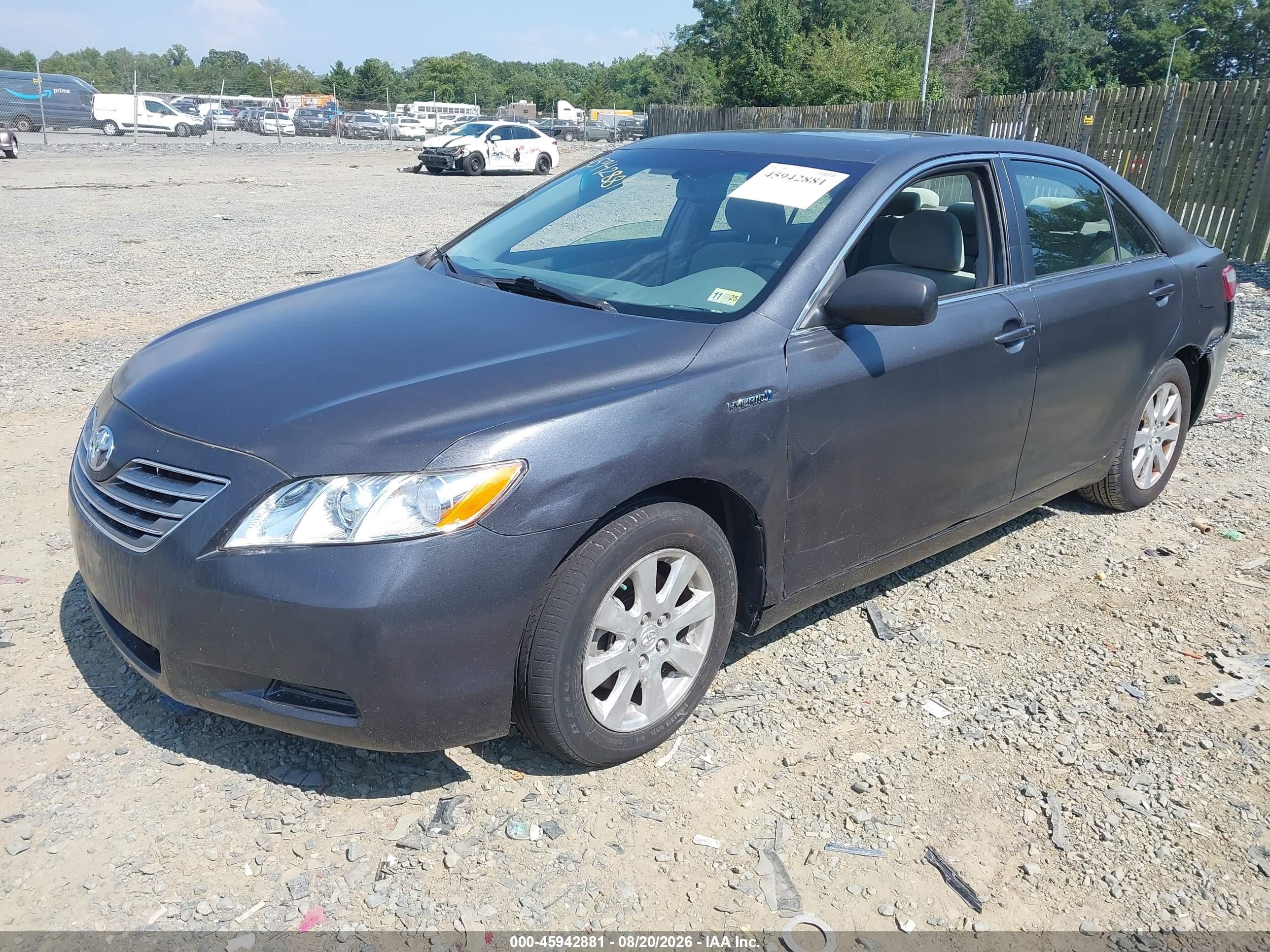 2007 Toyota Camry Hybrid   Gray vin: JTNBB46KX73025821