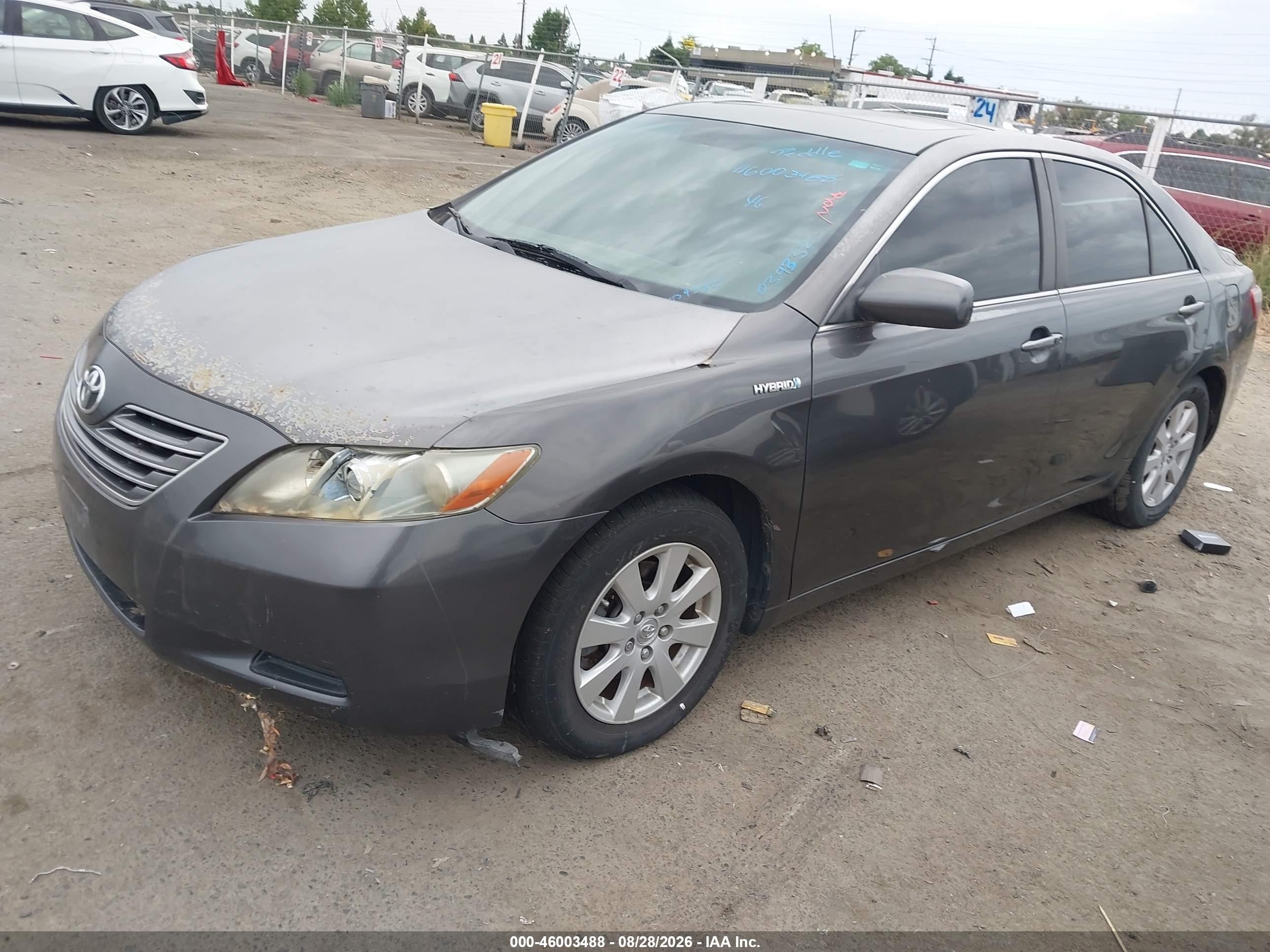 2007 Toyota Camry Hybrid   Gray vin: JTNBB46KX73039332
