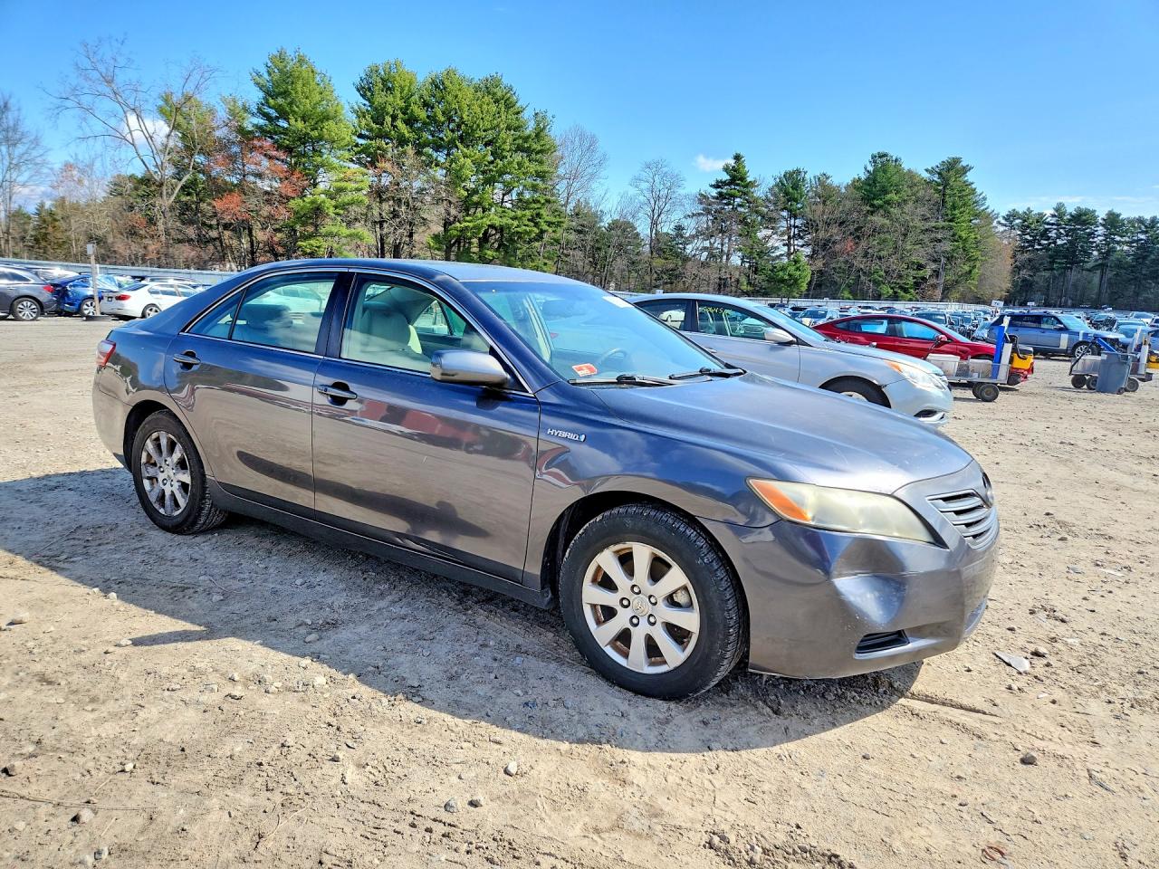2007 Toyota Camry Hybrid Base Gray vin: JTNBB46KX73041775