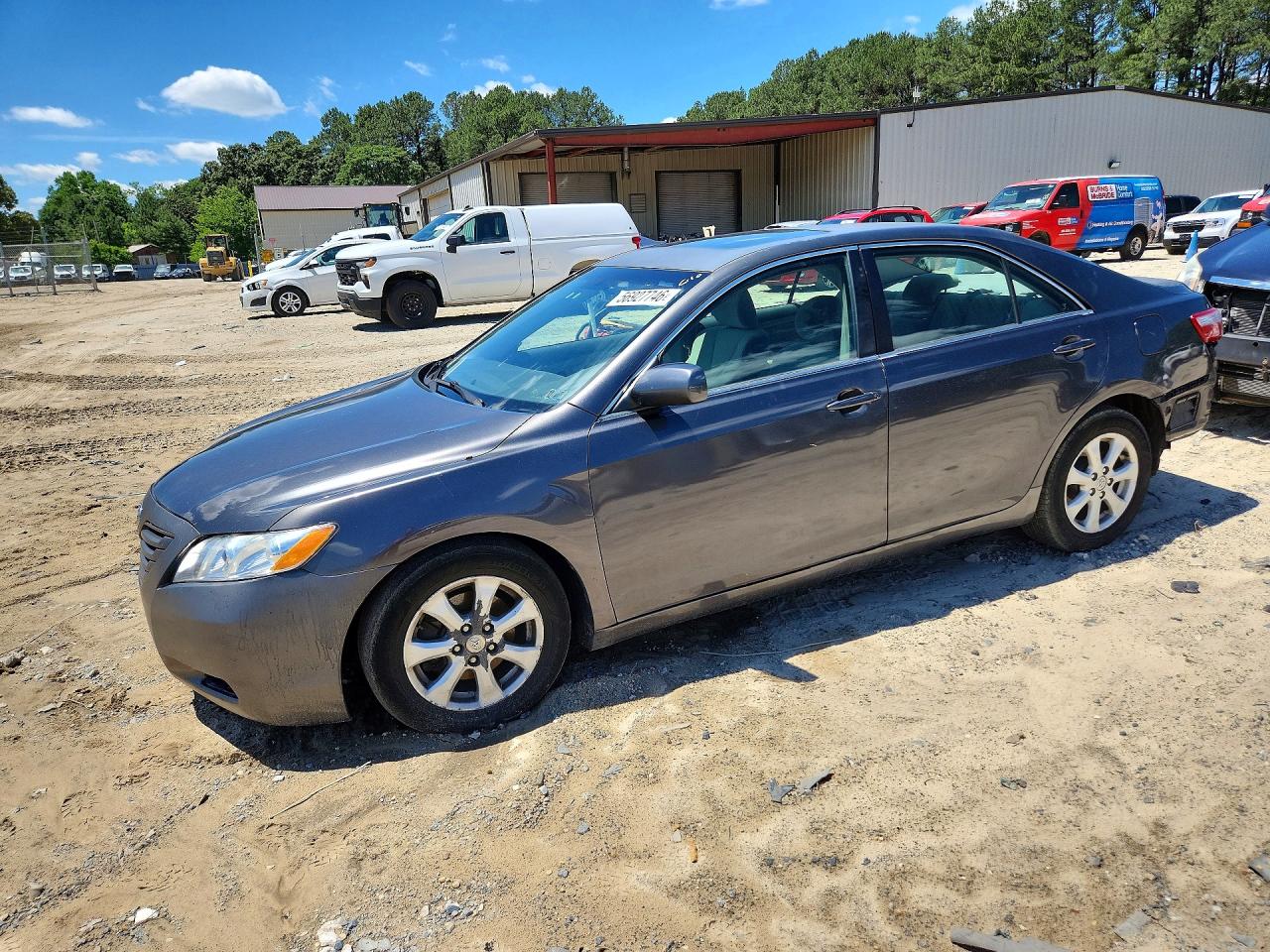 2007 Toyota Camry Le Gray vin: JTNBE46K073061895