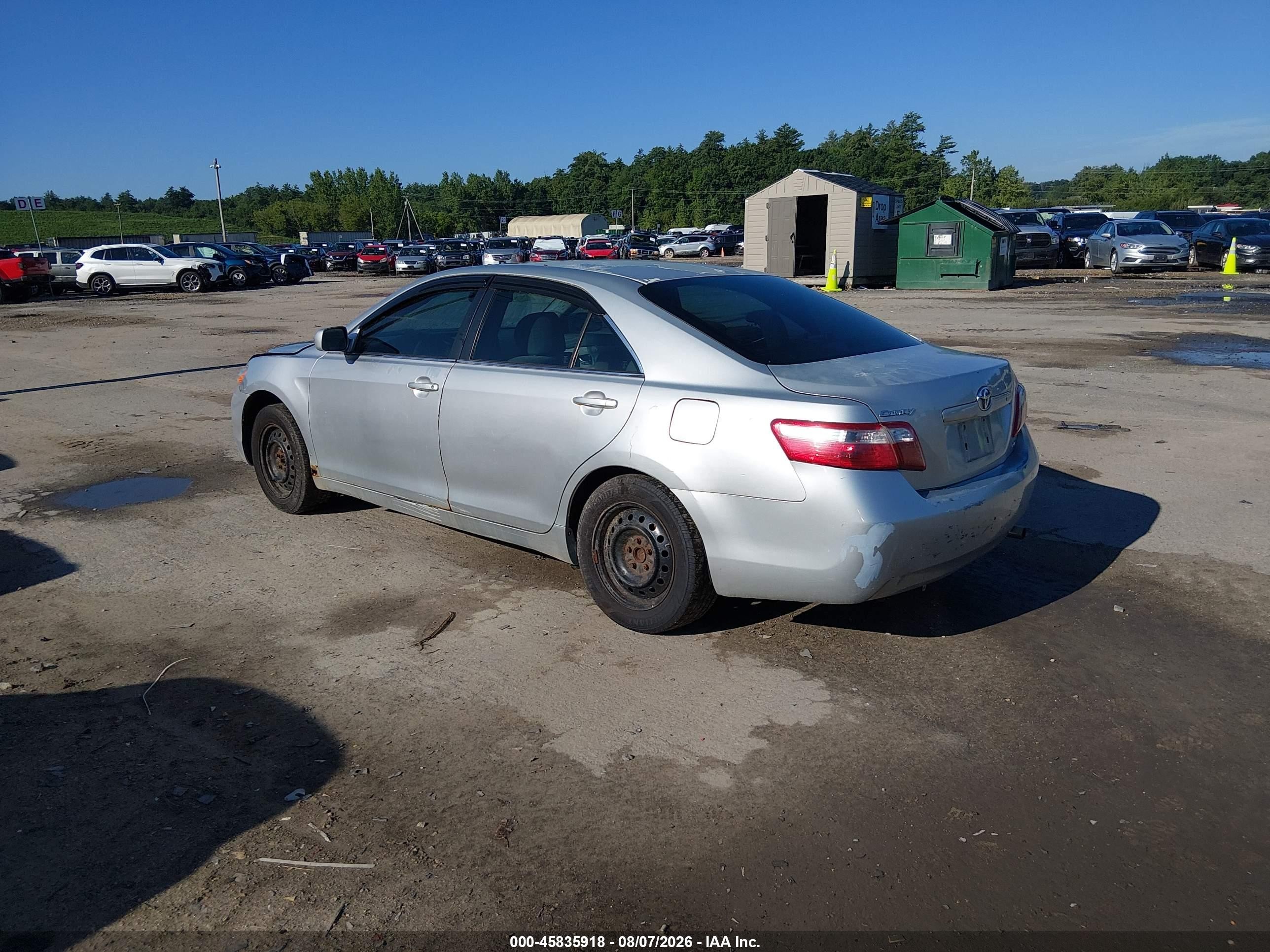 2007 Toyota Camry Le Silver vin: JTNBE46K173038142