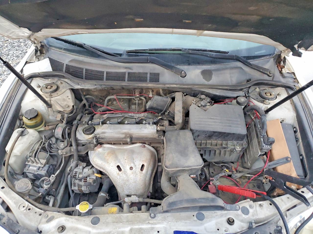 2007 Toyota Camry Le White vin: JTNBE46K173075403