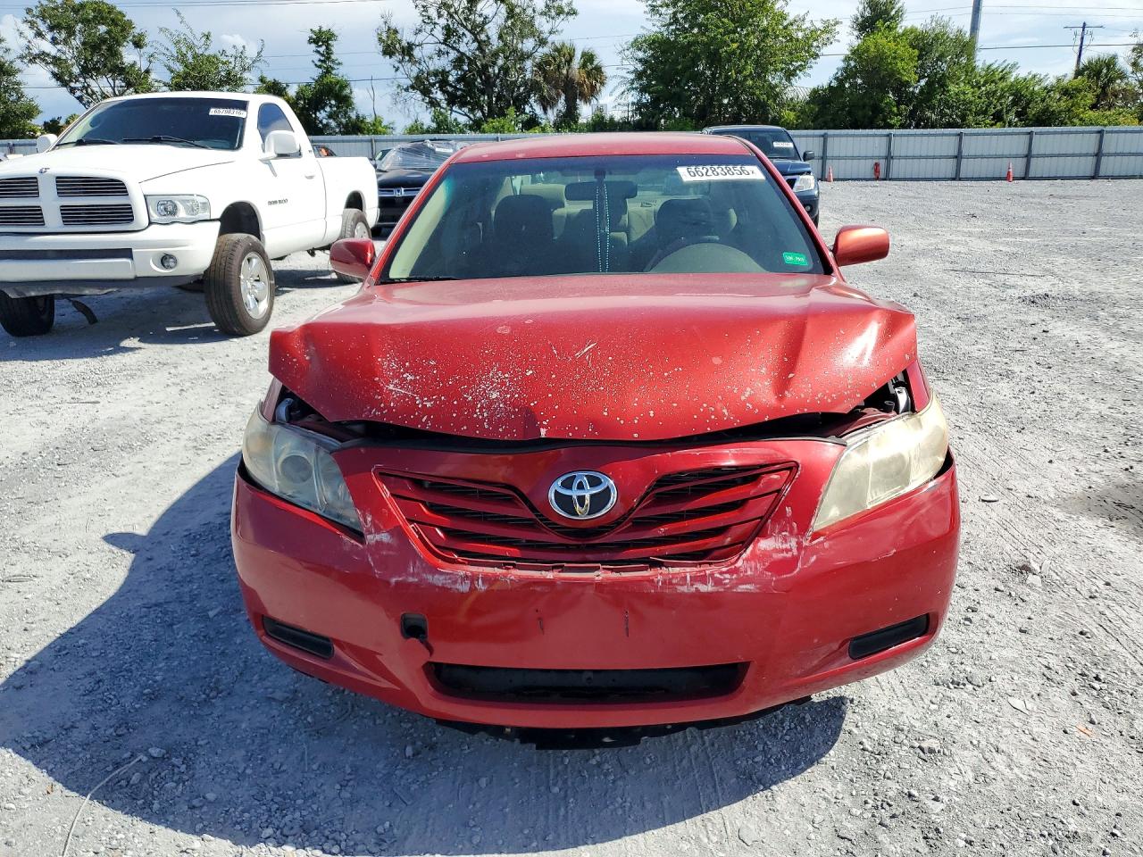 2007 Toyota Camry Le Red vin: JTNBE46K273003545